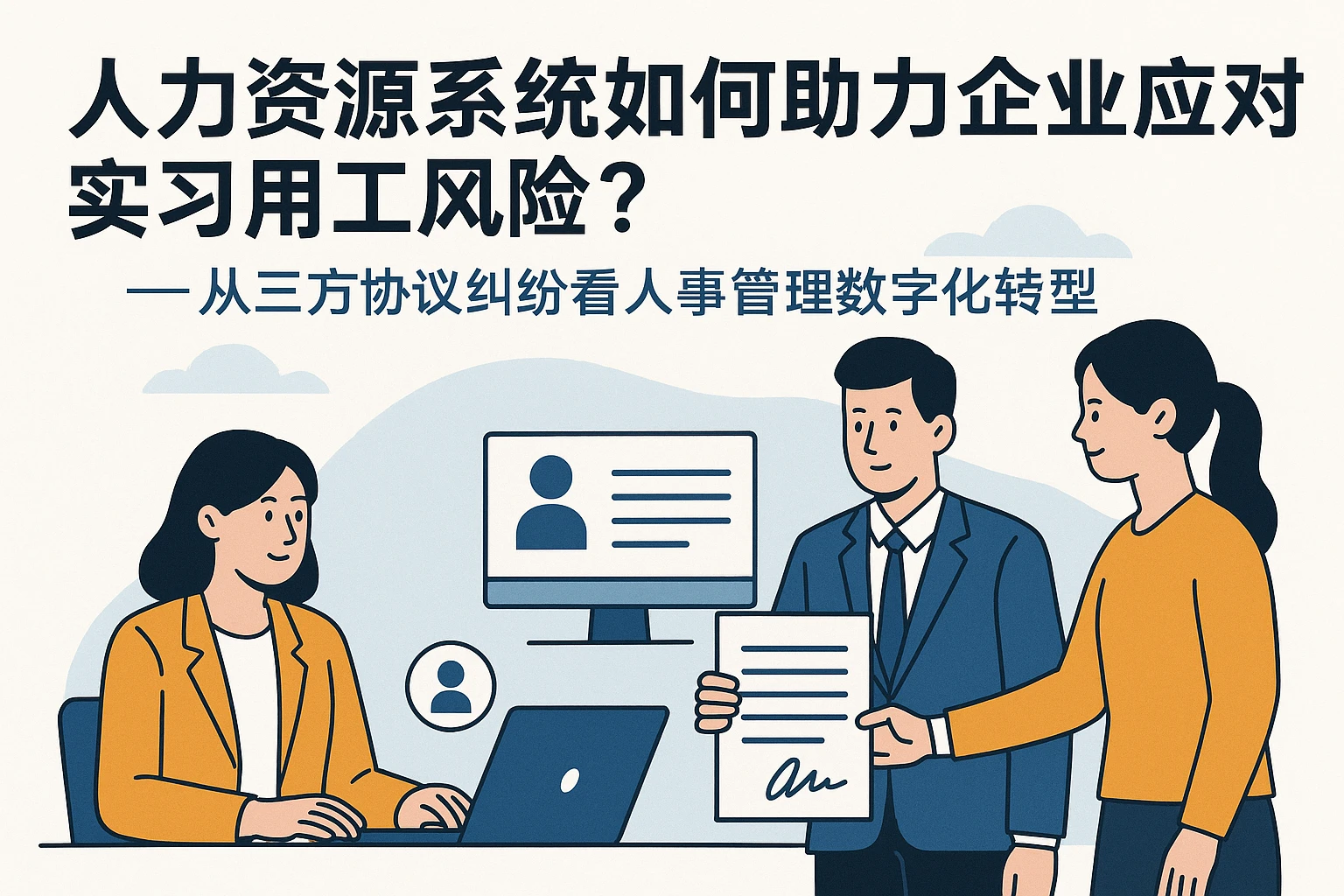 人力资源系统如何助力企业应对实习用工风险？——从三方协议纠纷看人事管理数字化转型