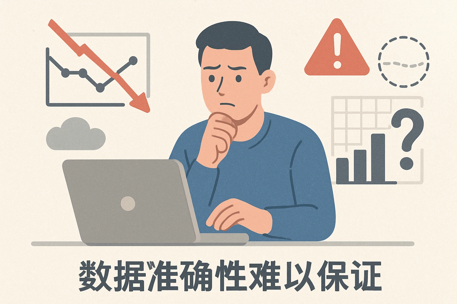 2. 数据准确性难以保证