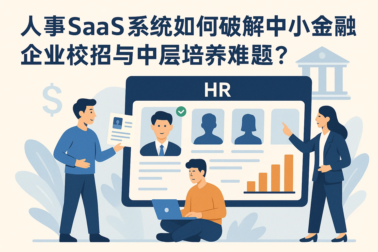 人事SaaS系统如何破解中小金融企业校招与中层培养难题？