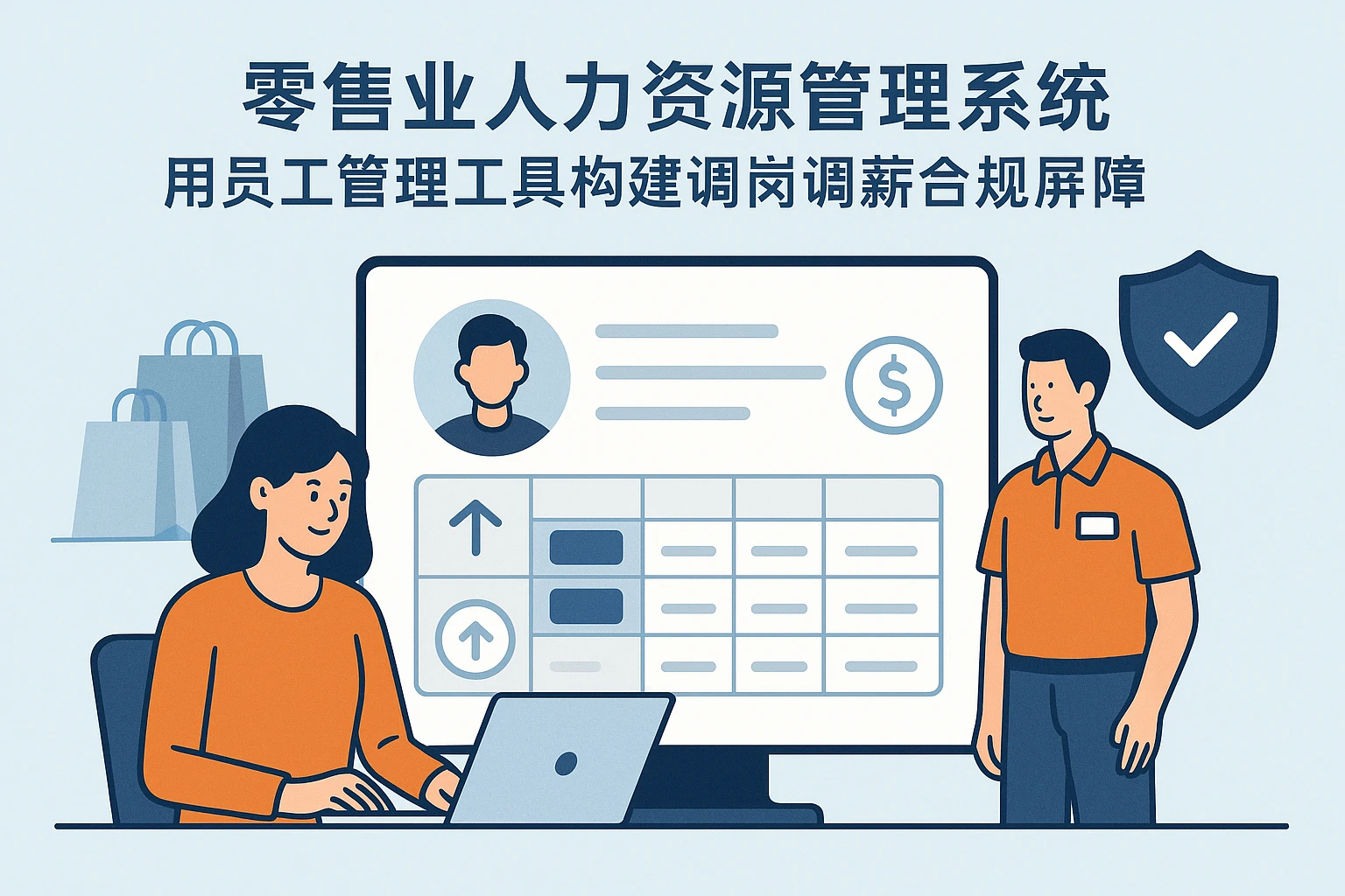 零售业人力资源管理系统：用员工管理工具构建调岗调薪合规屏障
