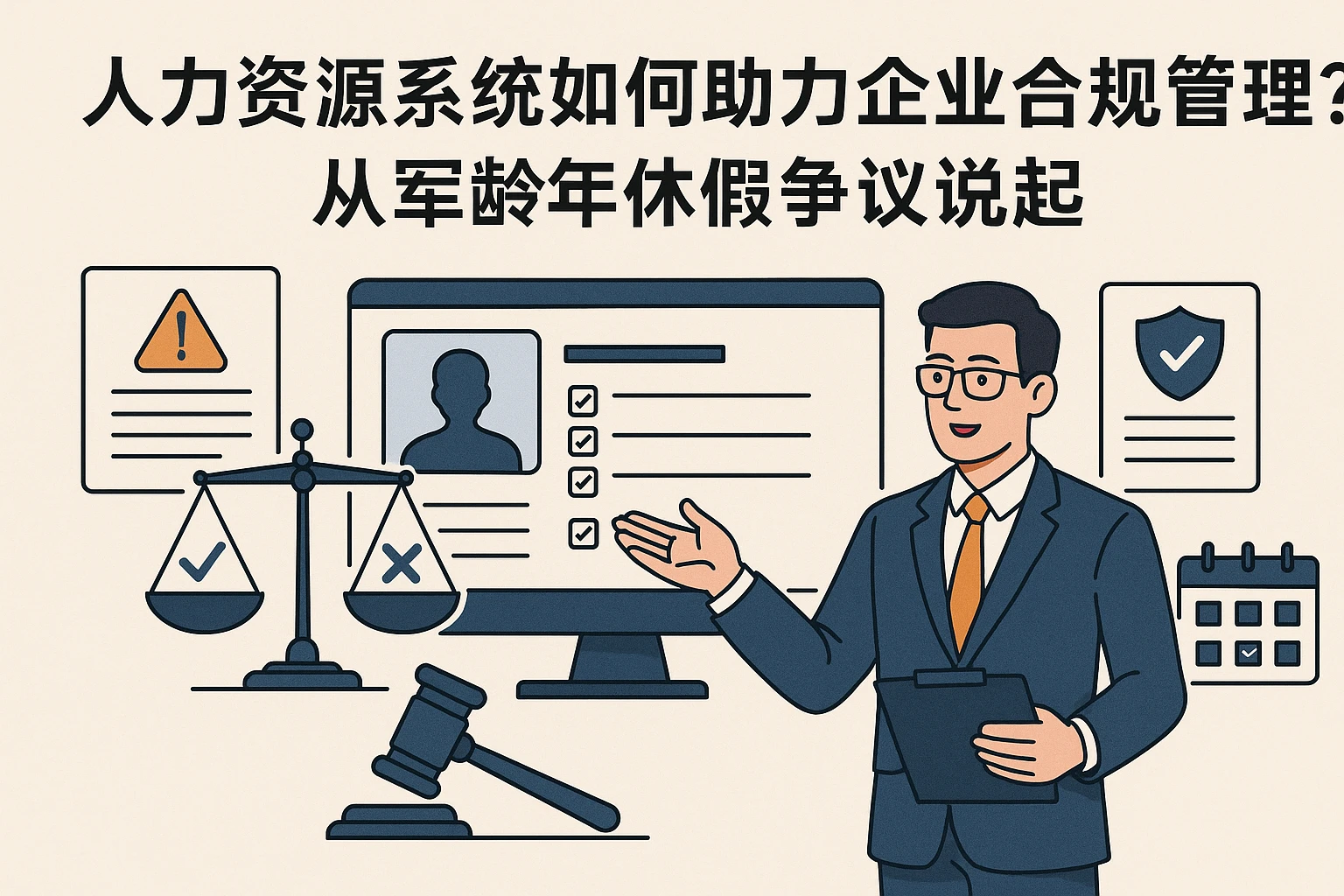 人力资源系统如何助力企业合规管理？从军龄年休假争议说起