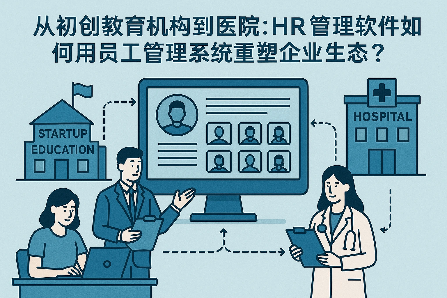 从初创教育机构到医院：HR管理软件如何用员工管理系统重塑企业生态？