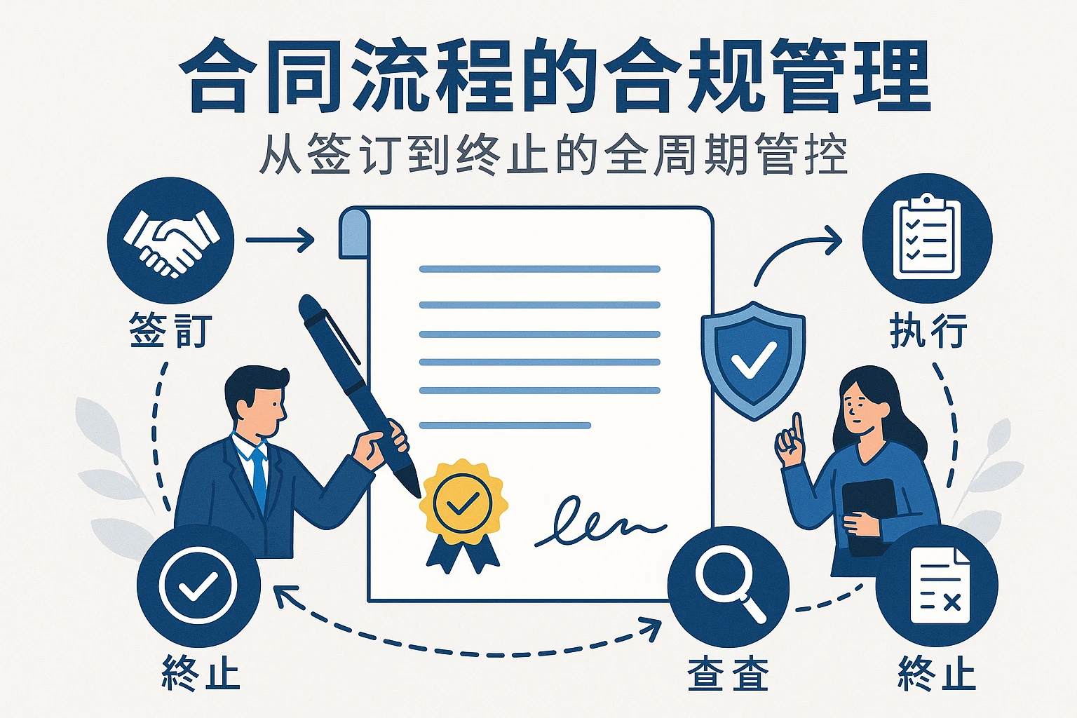 2. 合同流程的合规管理：从签订到终止的全周期管控
