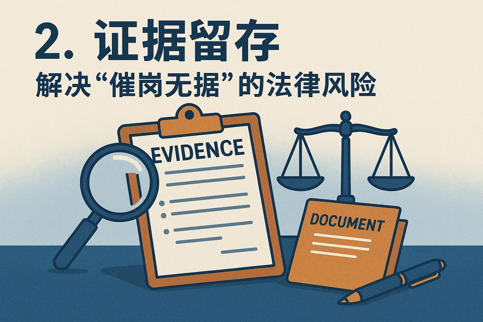 2. 证据留存：解决“催岗无据”的法律风险