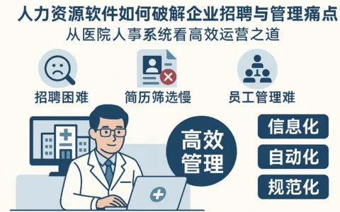 人力资源软件如何破解企业招聘与管理痛点？从医院人事系统看高效运营之道