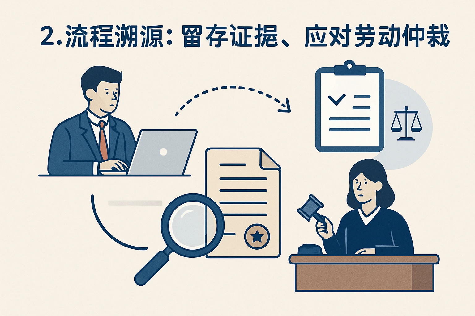 2. 流程溯源：留存证据，应对劳动仲裁