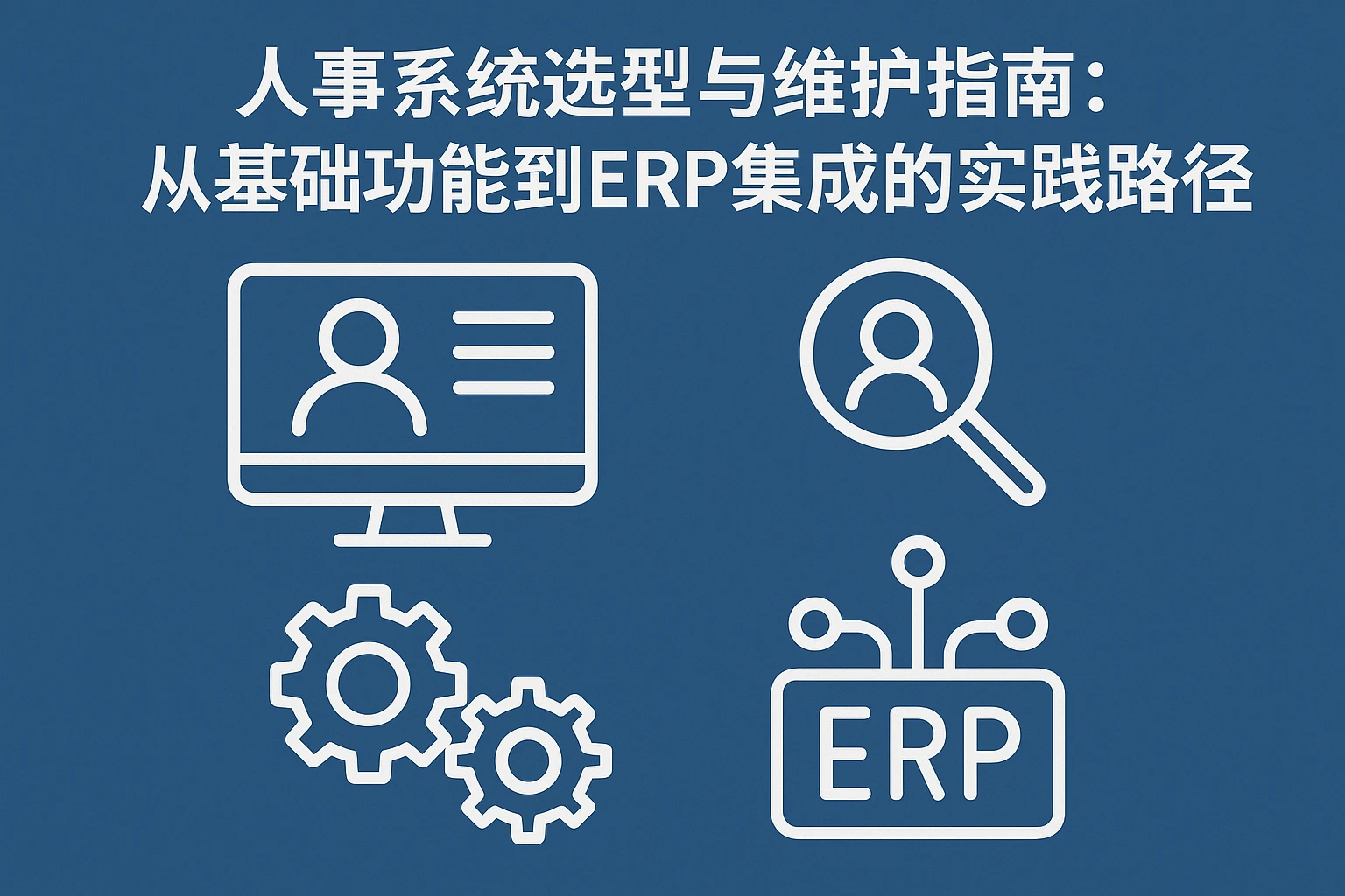 人事系统选型与维护指南：从基础功能到ERP集成的实践路径