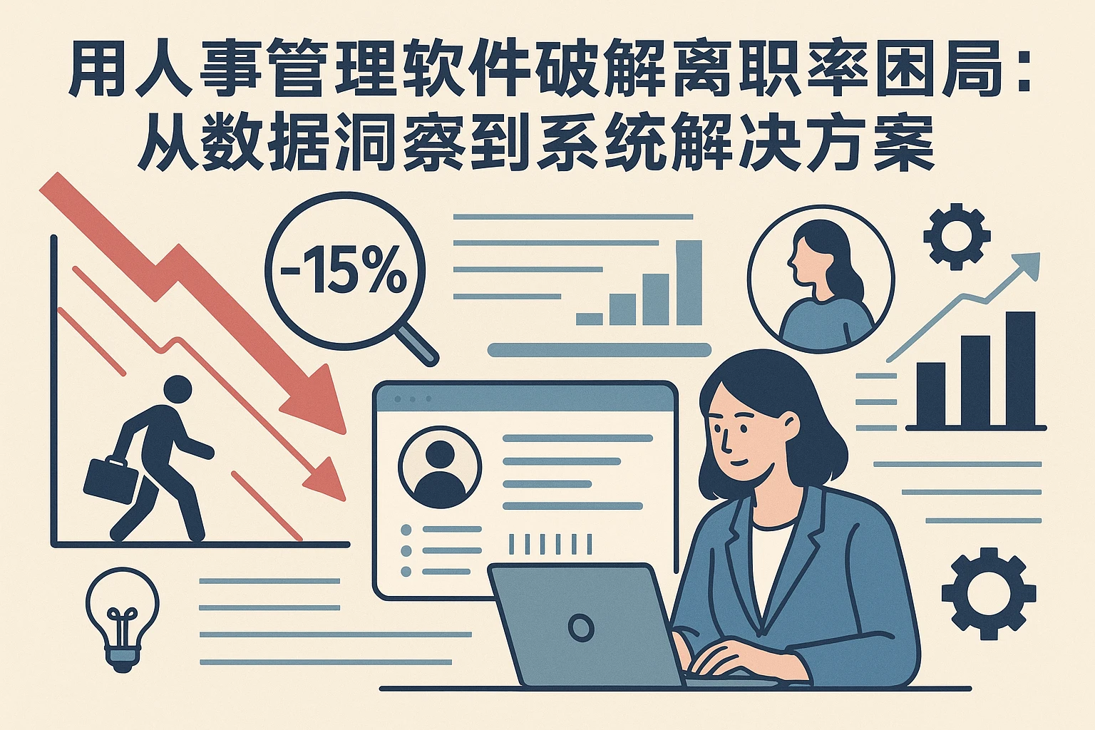 用人事管理软件破解离职率困局：从数据洞察到系统解决方案