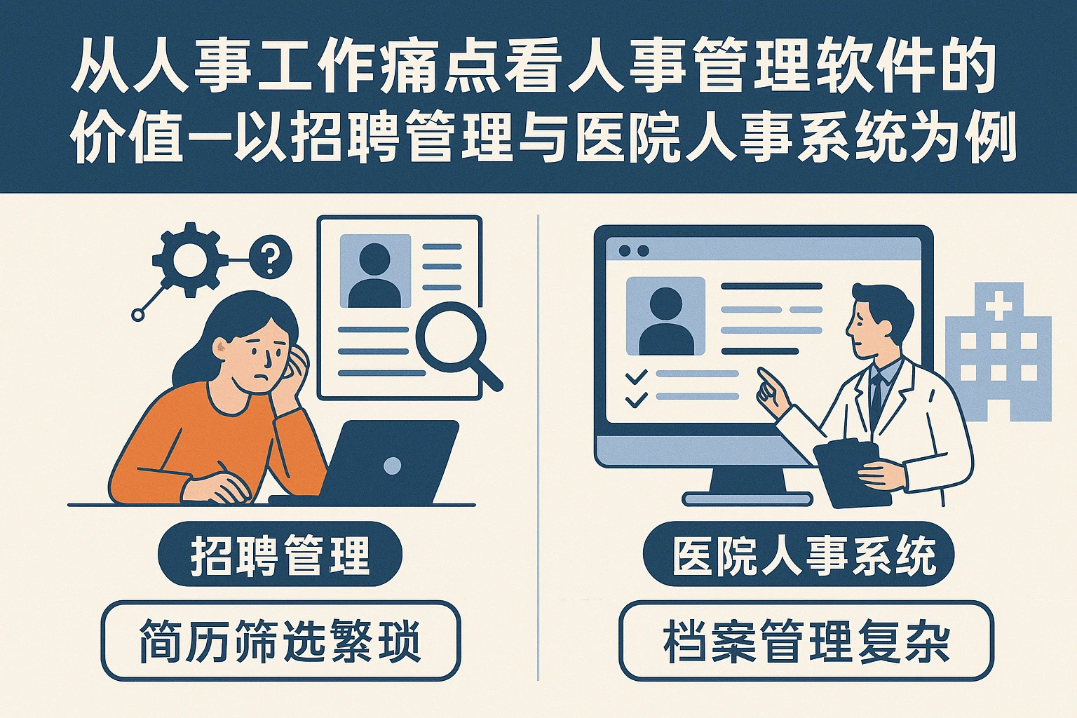 从人事工作痛点看人事管理软件的价值——以招聘管理与医院人事系统为例