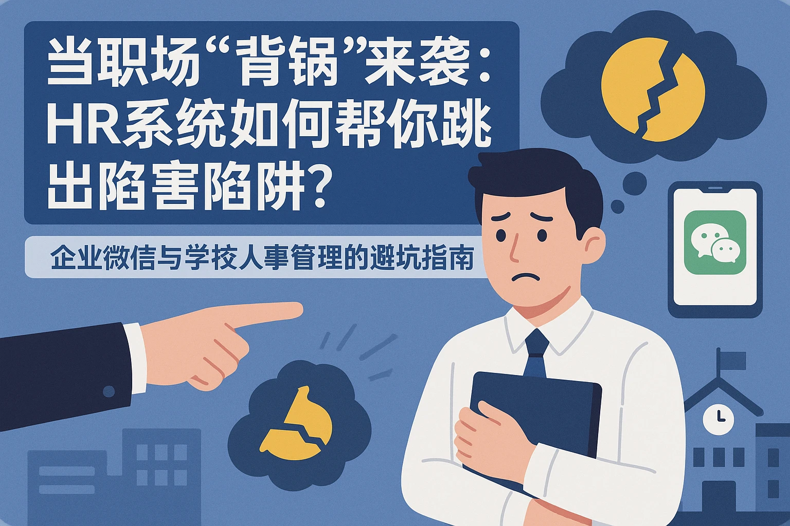 当职场“背锅”来袭：HR系统如何帮你跳出陷害陷阱？企业微信与学校人事管理的避坑指南