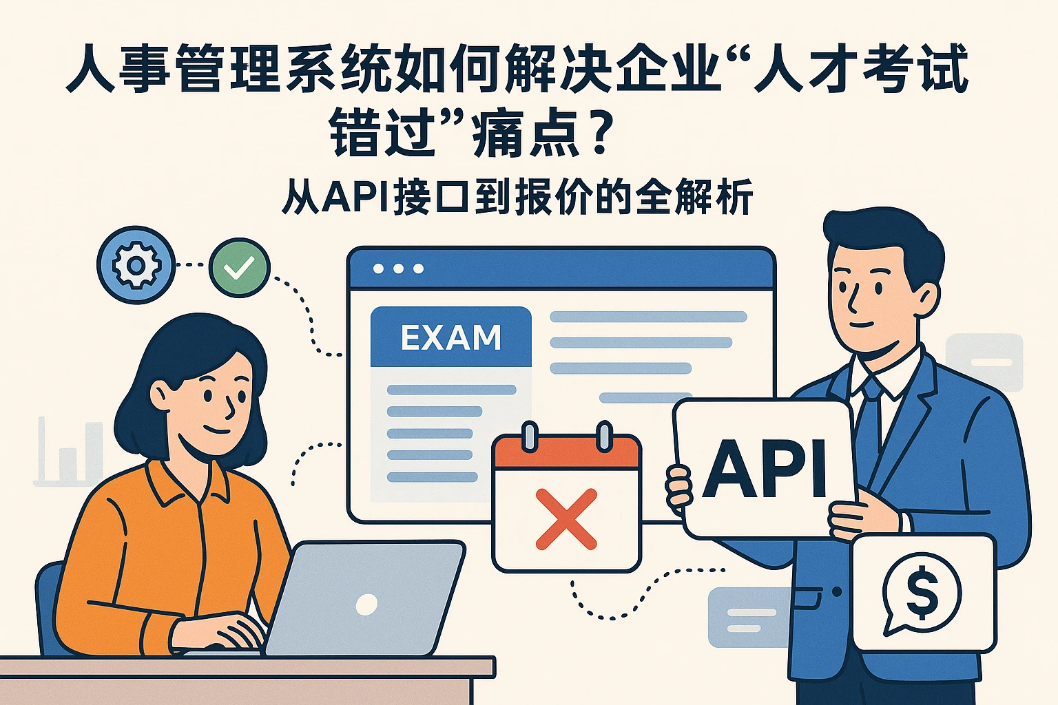 人事管理系统如何解决企业“人才考试错过”痛点？从API接口到报价的全解析