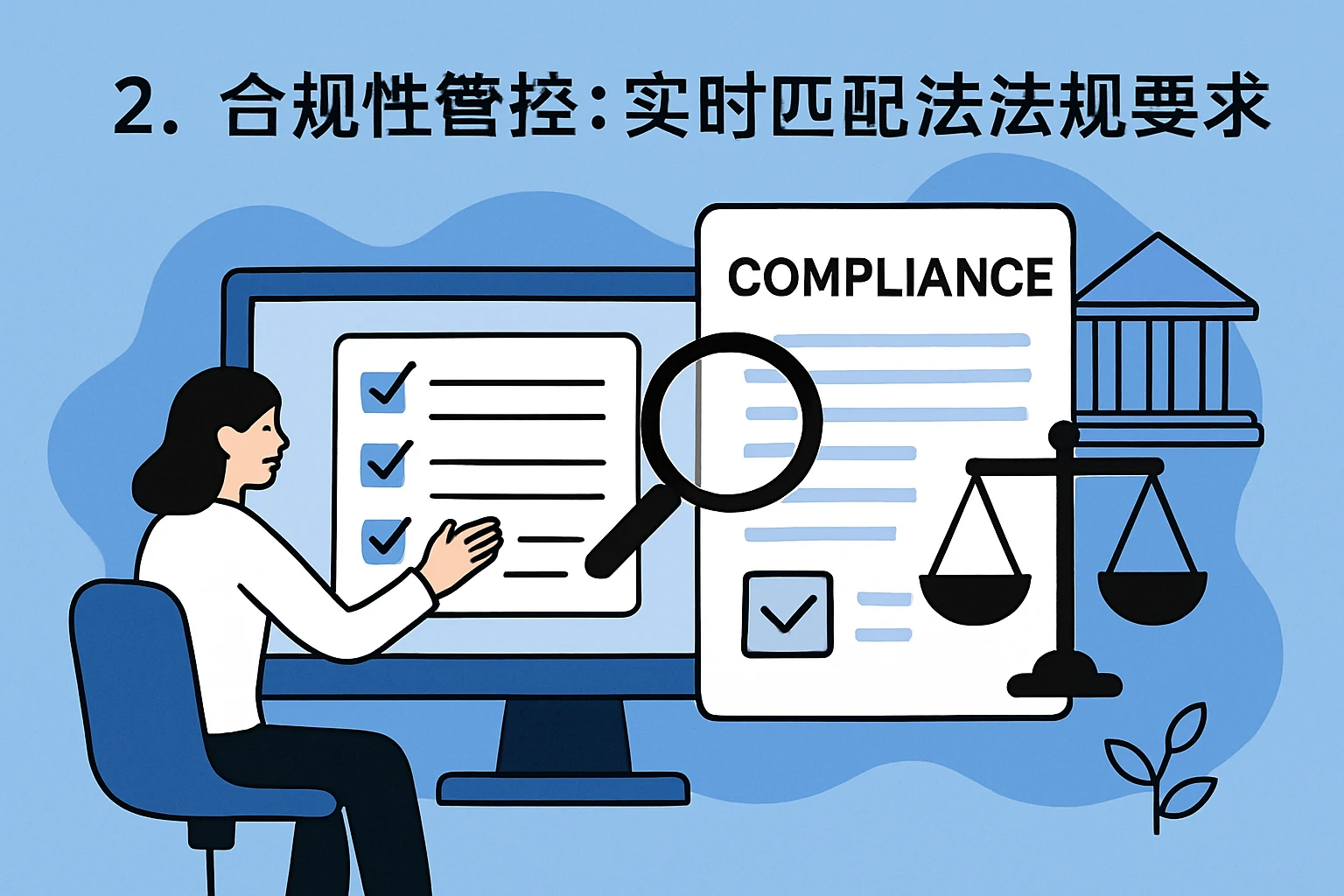 2. 合规性管控：实时匹配法律法规要求