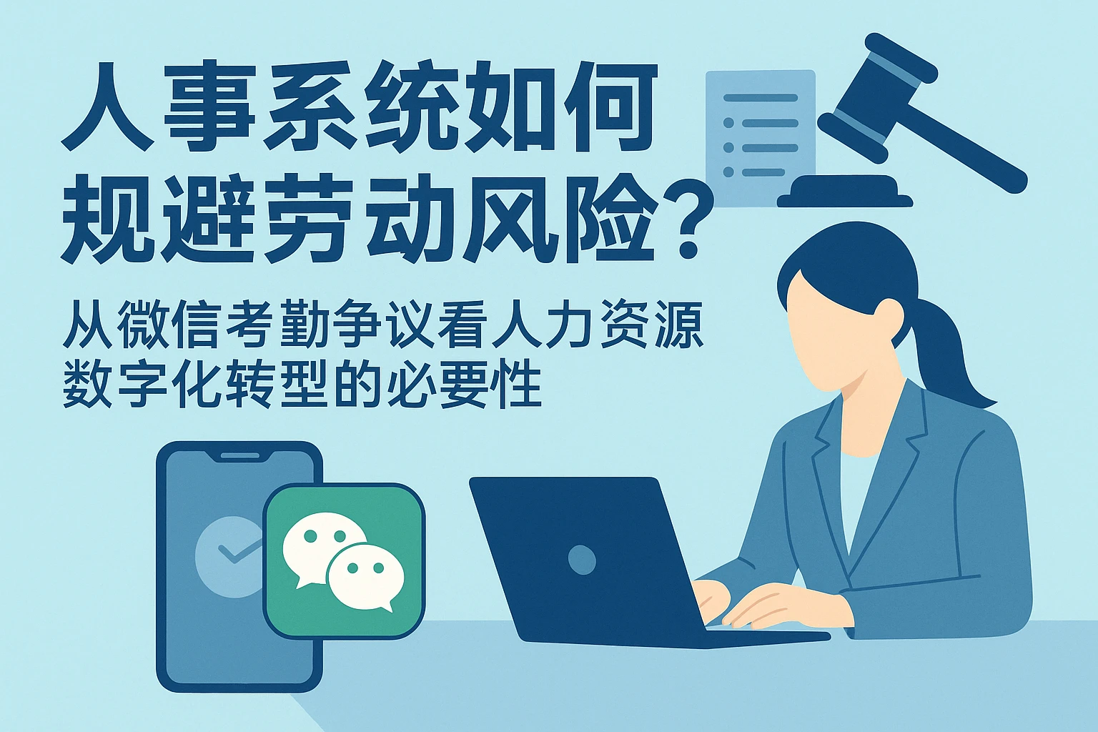 人事系统如何规避劳动风险？从微信考勤争议看人力资源数字化转型的必要性