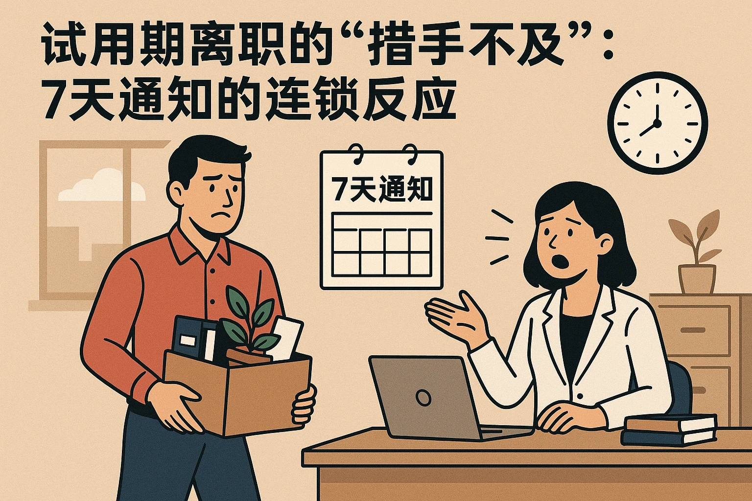 2. 试用期离职的“措手不及”：7天通知的连锁反应
