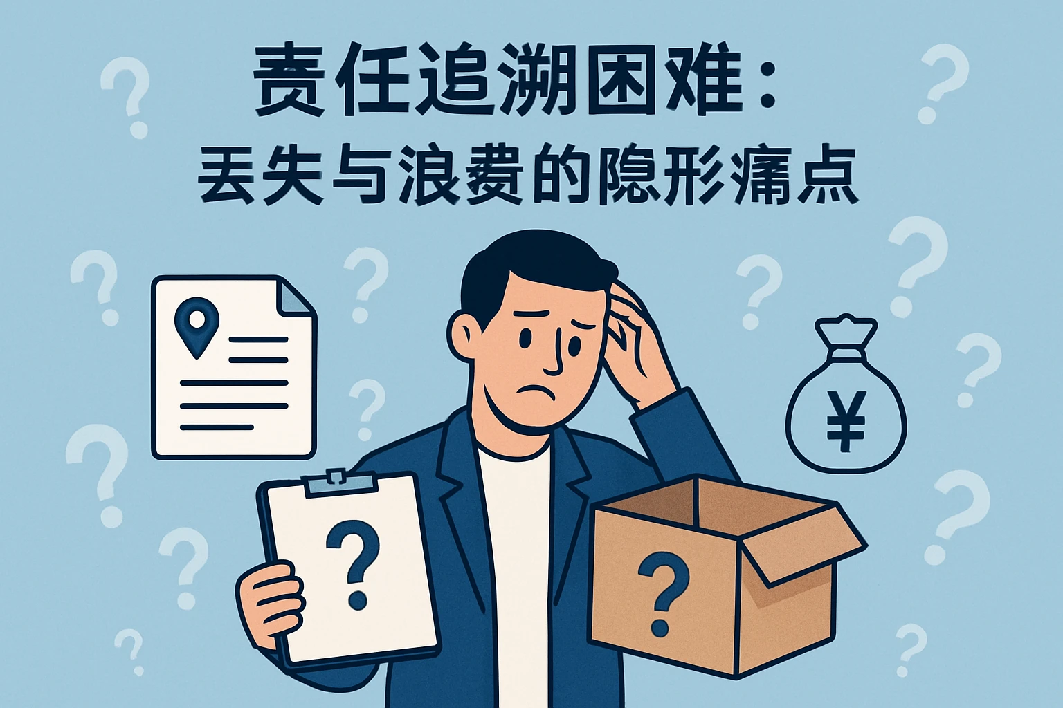 2. 责任追溯困难：丢失与浪费的隐形痛点