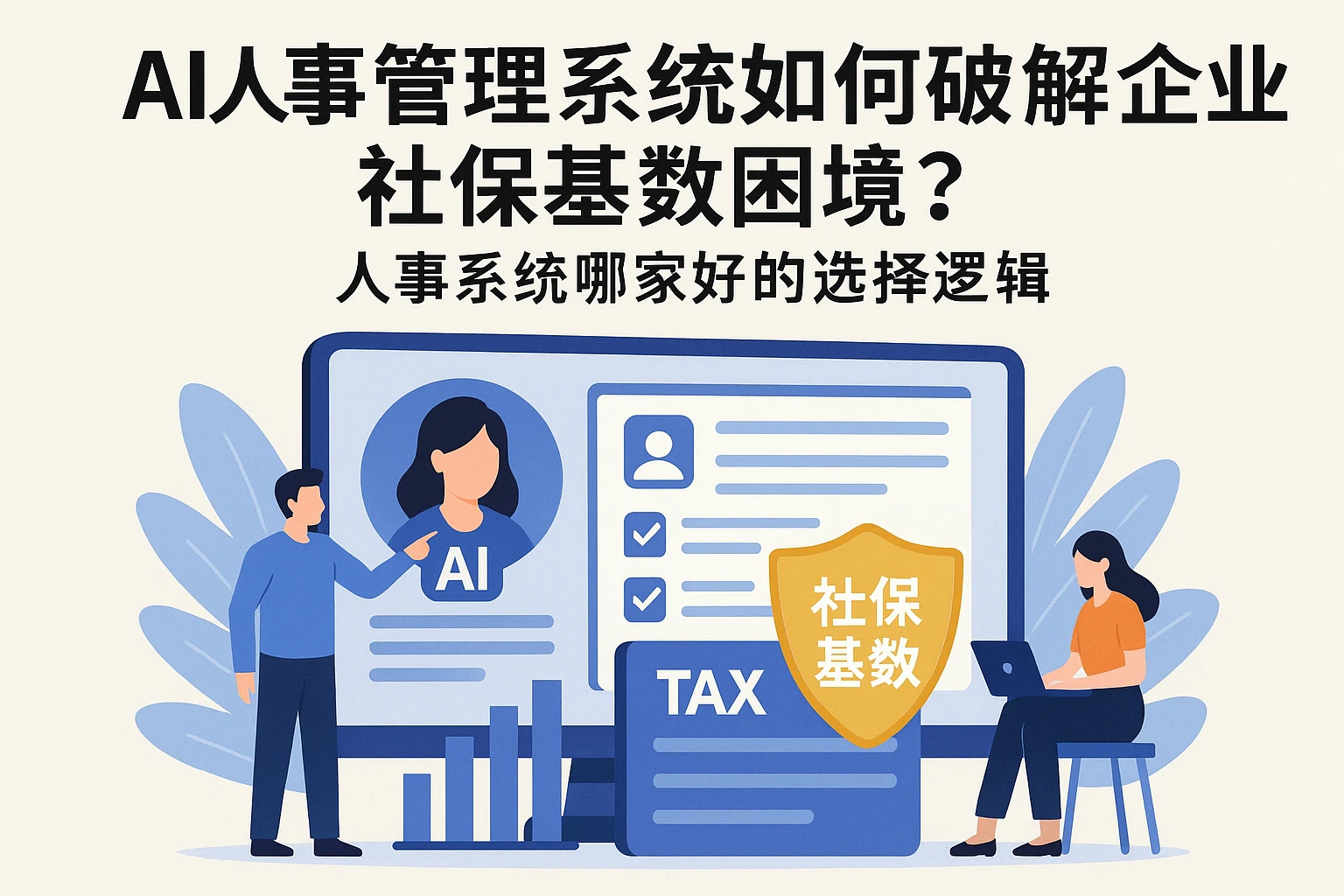 AI人事管理系统如何破解企业社保基数困境？人事系统哪家好的选择逻辑