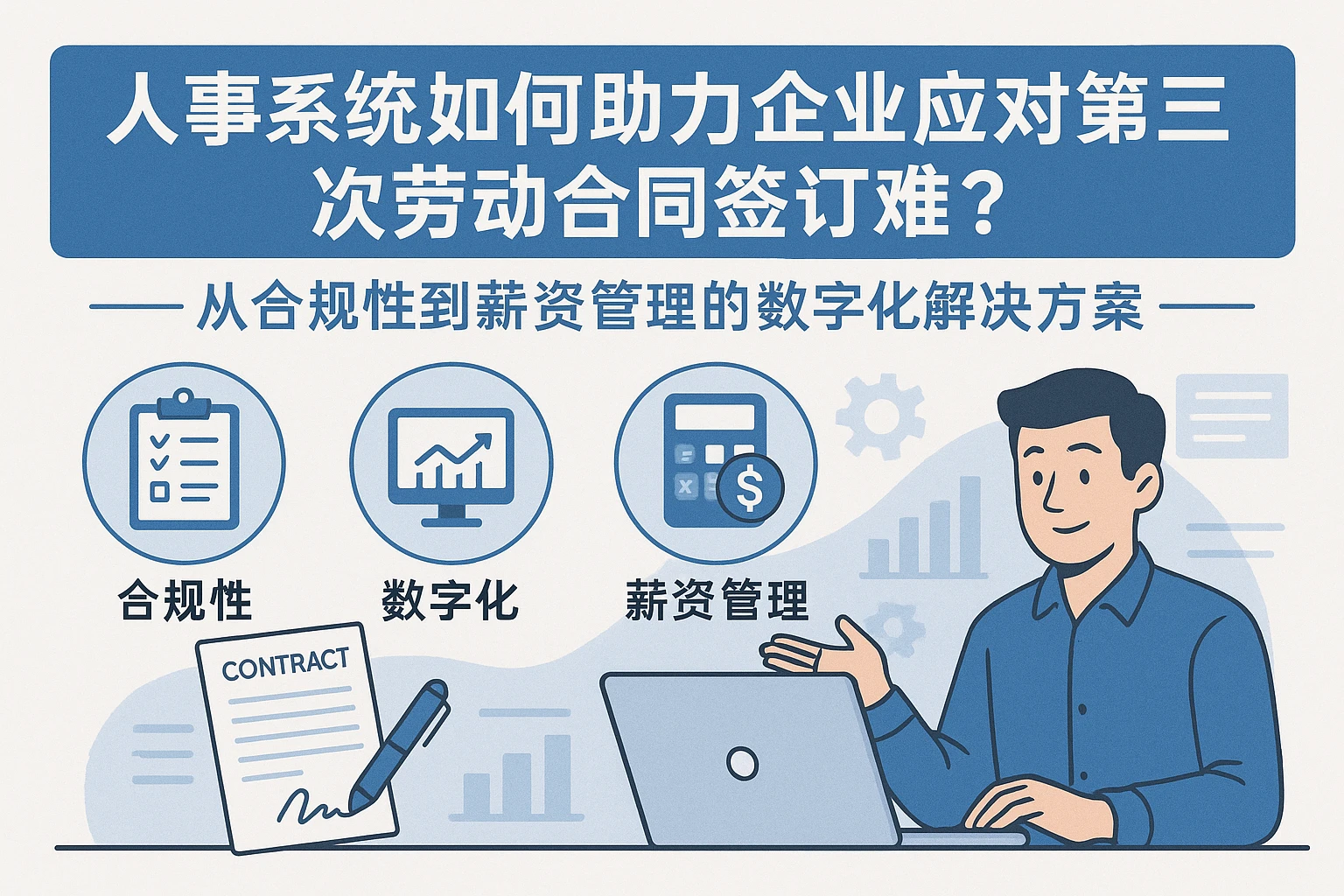 人事系统如何助力企业应对第三次劳动合同签订难题?——从合规性到薪资管理的数字化解决方案