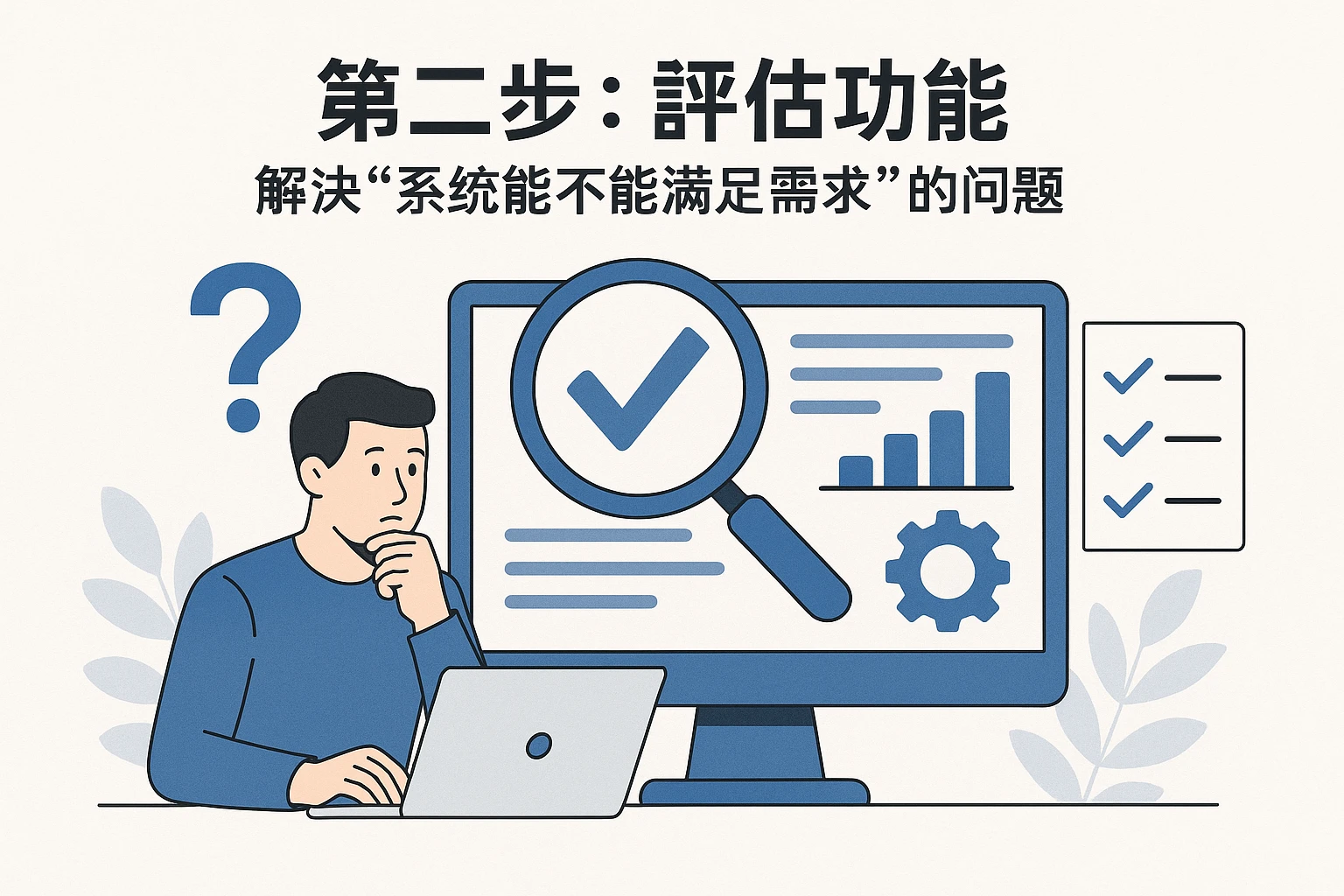 第二步：评估功能——解决“系统能不能满足需求”的问题