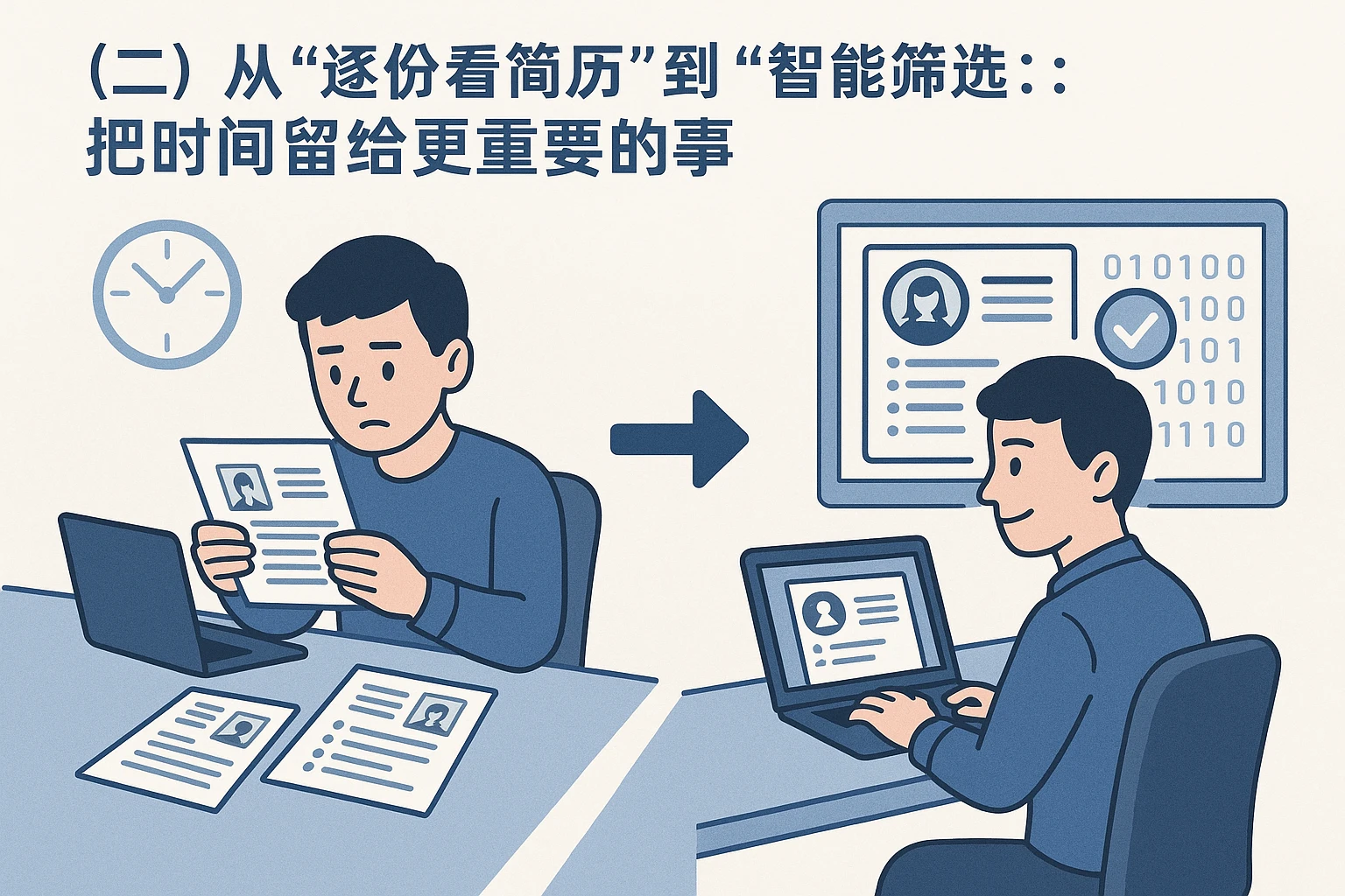 （二）从“逐份看简历”到“智能筛选”：把时间留给更重要的事