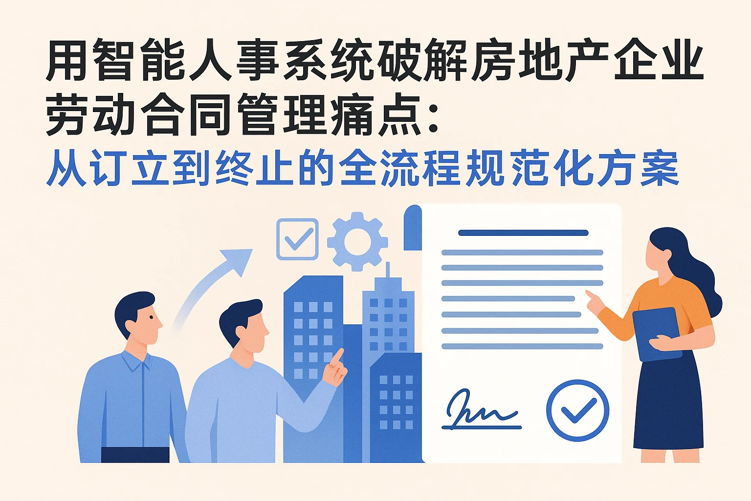 用智能人事系统破解房地产企业劳动合同管理痛点：从订立到终止的全流程规范化方案