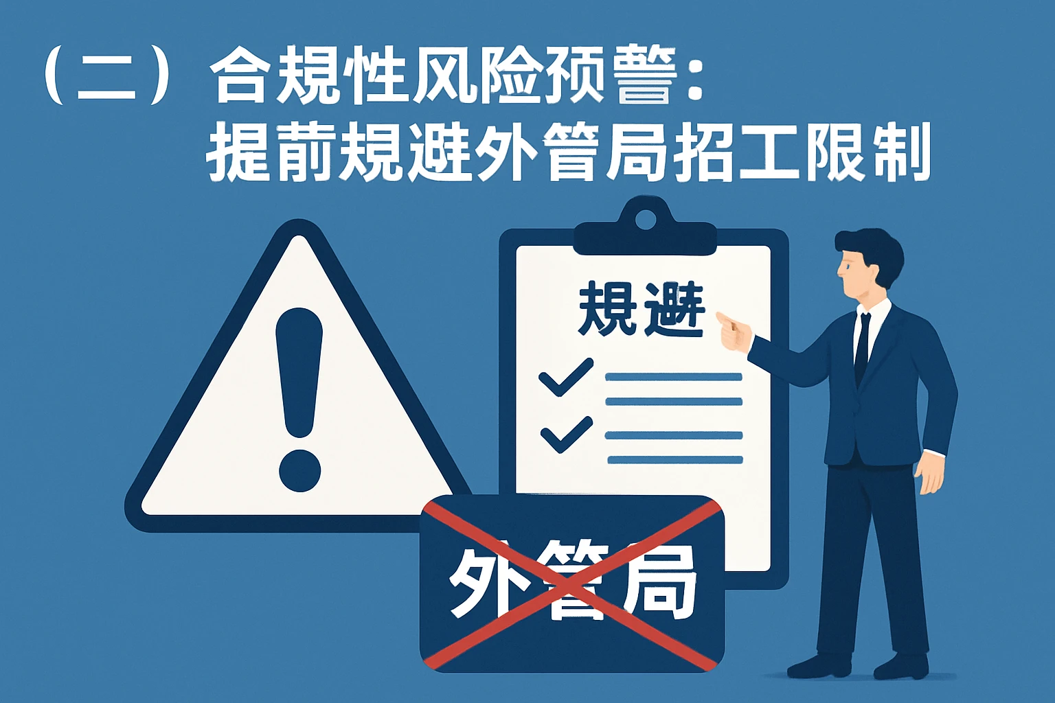 （二）合规性风险预警：提前规避外管局招工限制