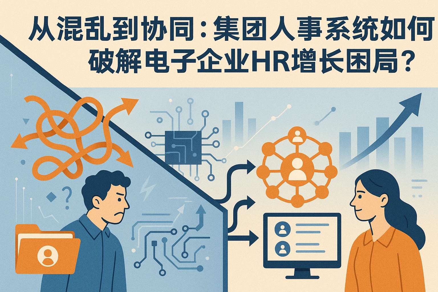 从混乱到协同：集团人事系统如何破解电子企业HR增长困局？