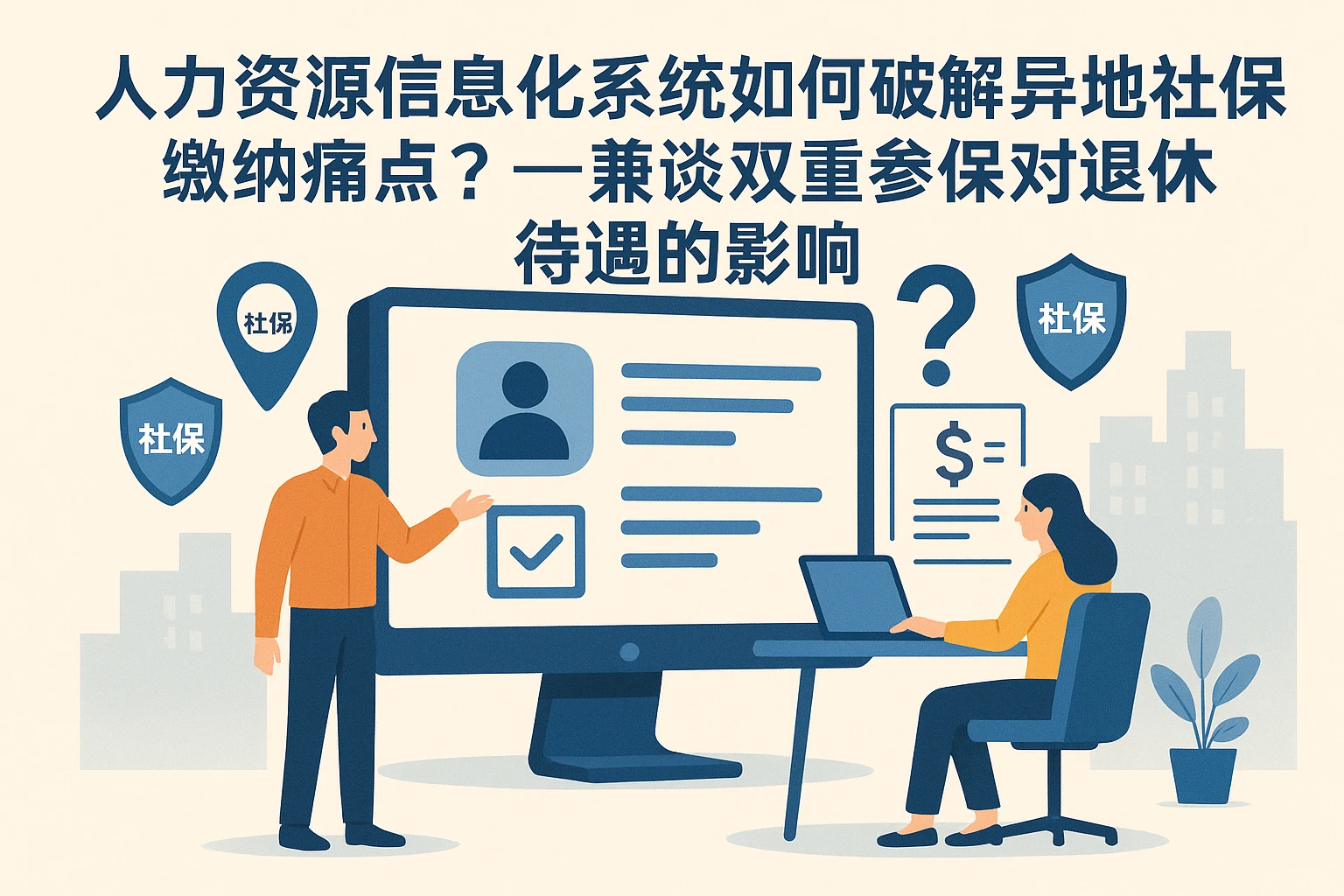 人力资源信息化系统如何破解异地社保缴纳痛点？——兼谈双重参保对退休待遇的影响