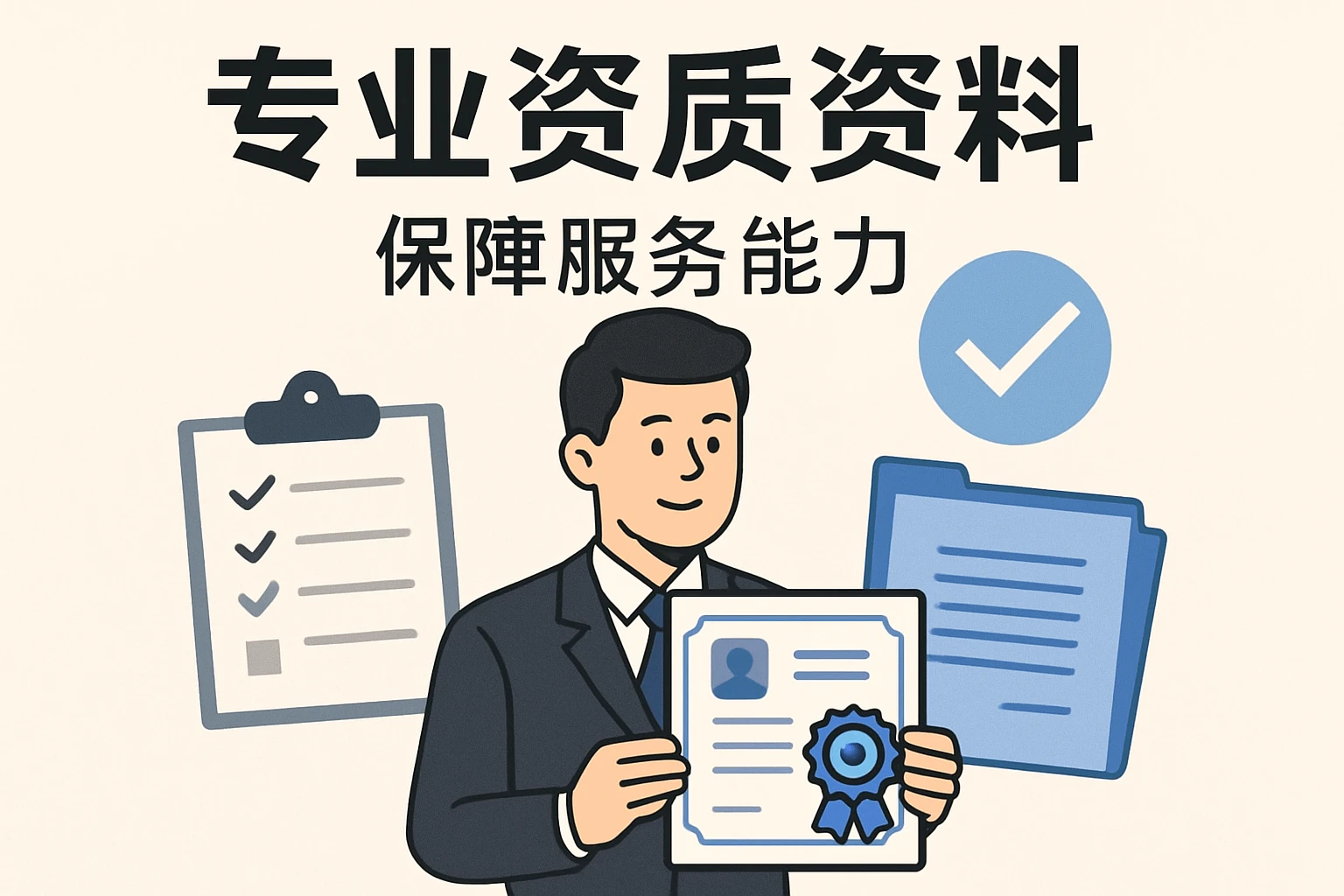 2. 专业资质资料：保障服务能力
