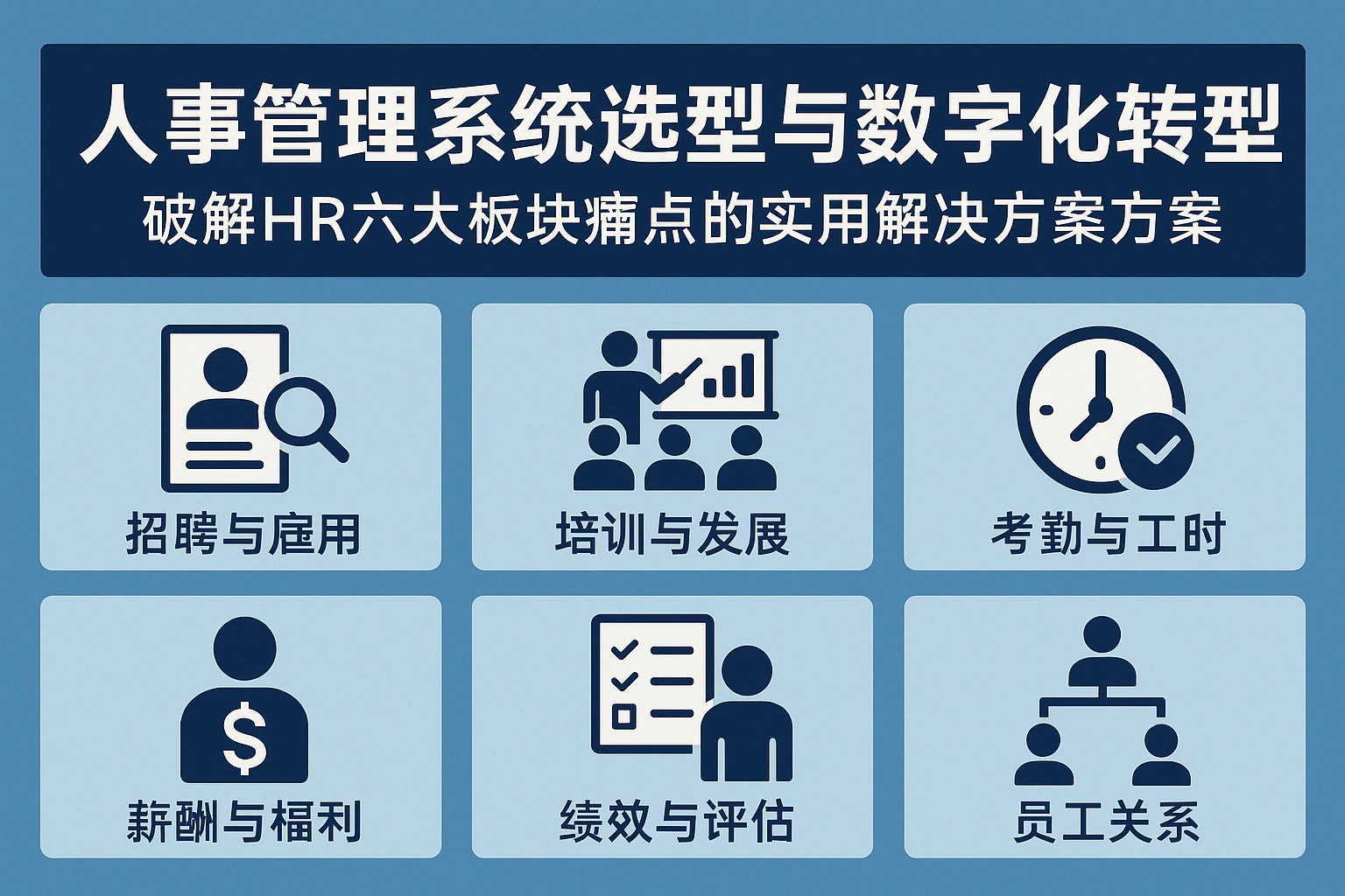 人事管理系统选型与数字化转型：破解HR六大板块痛点的实用解决方案