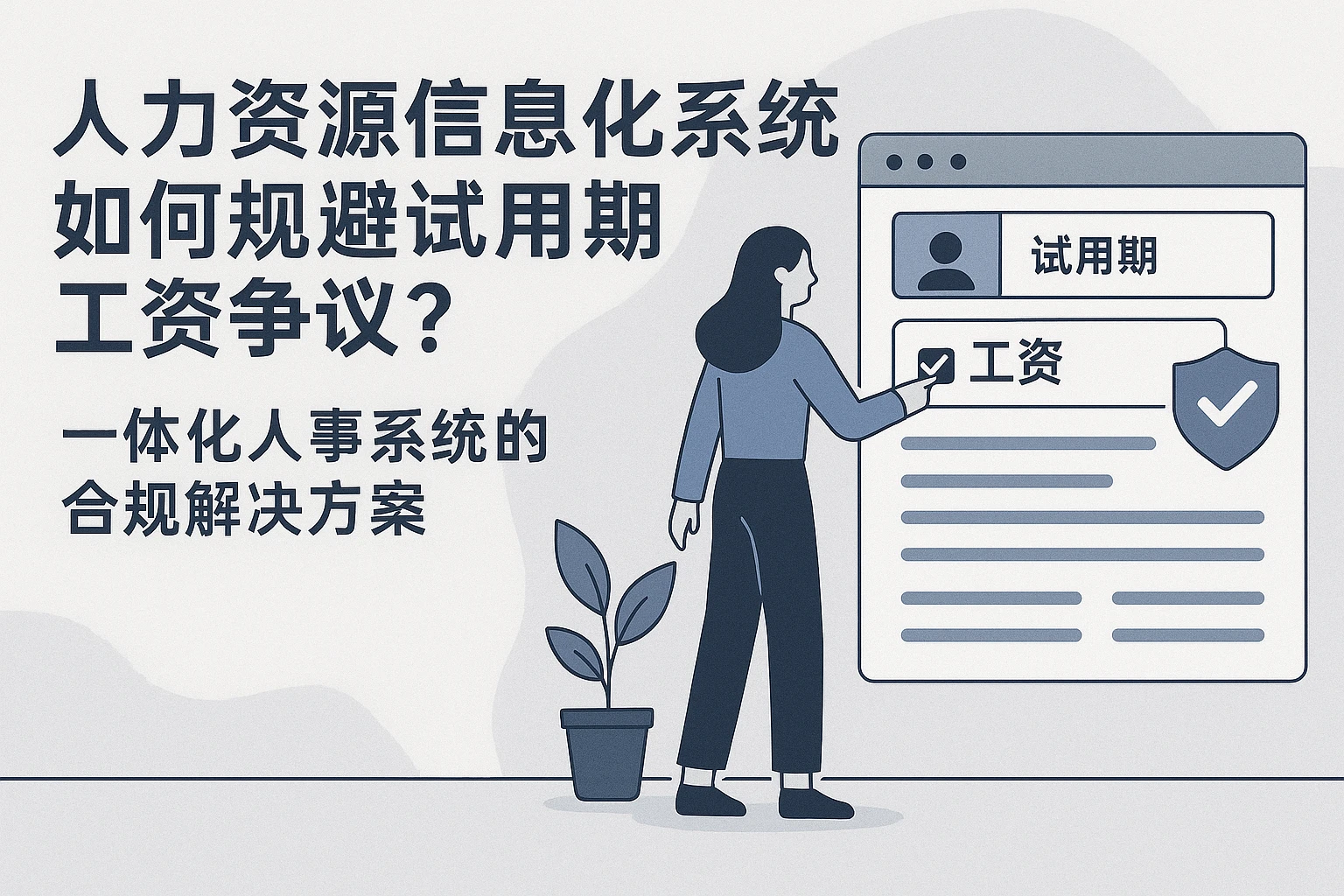 人力资源信息化系统如何规避试用期工资争议？一体化人事系统的合规解决方案