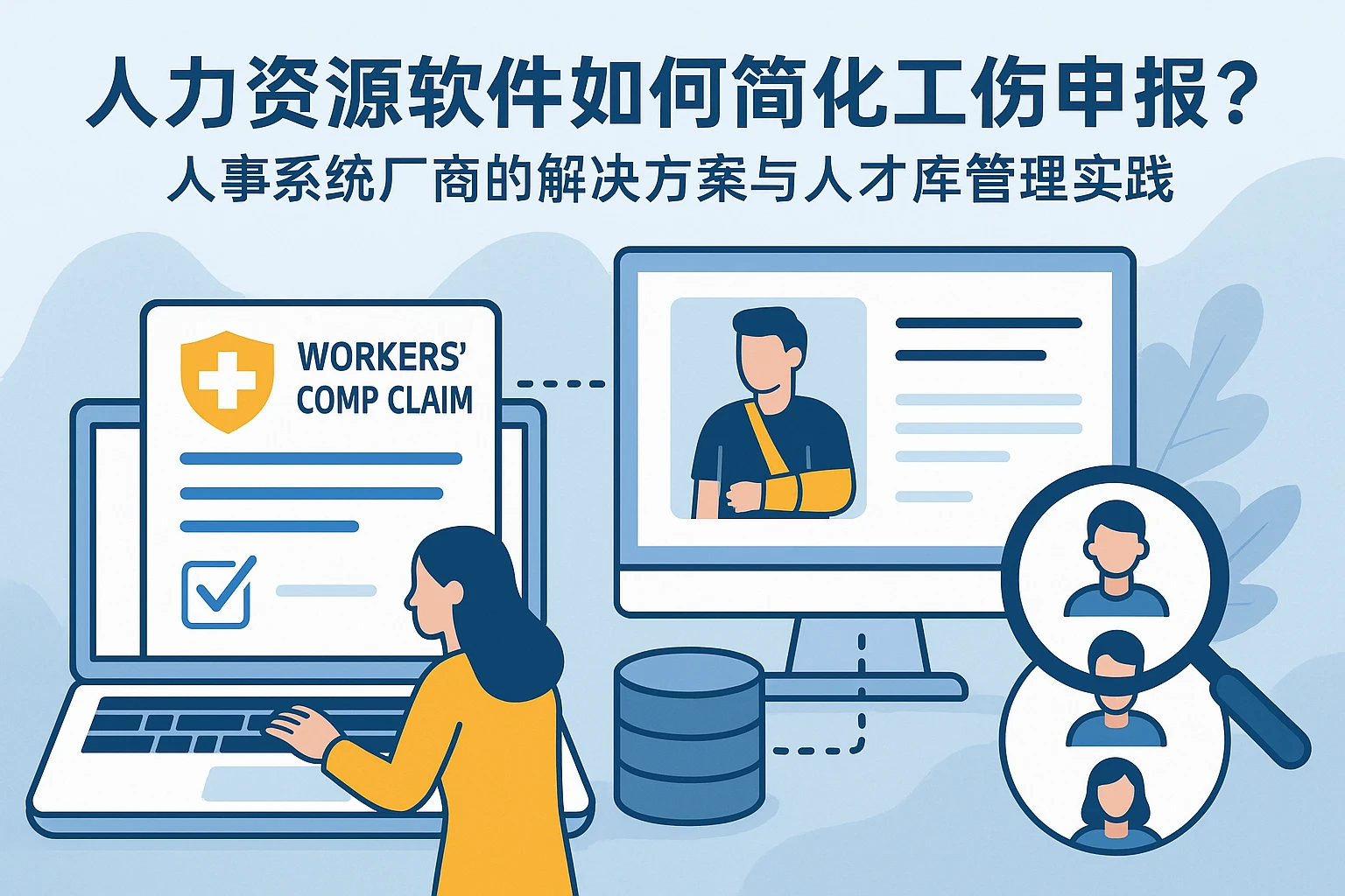 人力资源软件如何简化工伤申报？人事系统厂商的解决方案与人才库管理实践