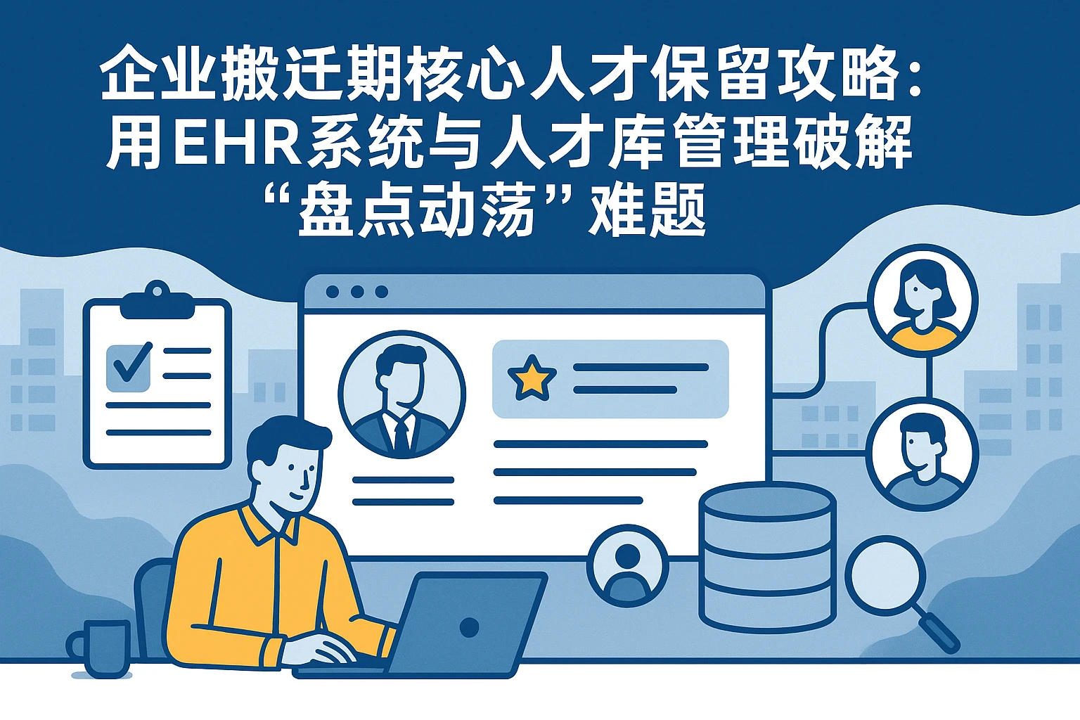 企业搬迁期核心人才保留攻略：用EHR系统与人才库管理破解“盘点动荡”难题