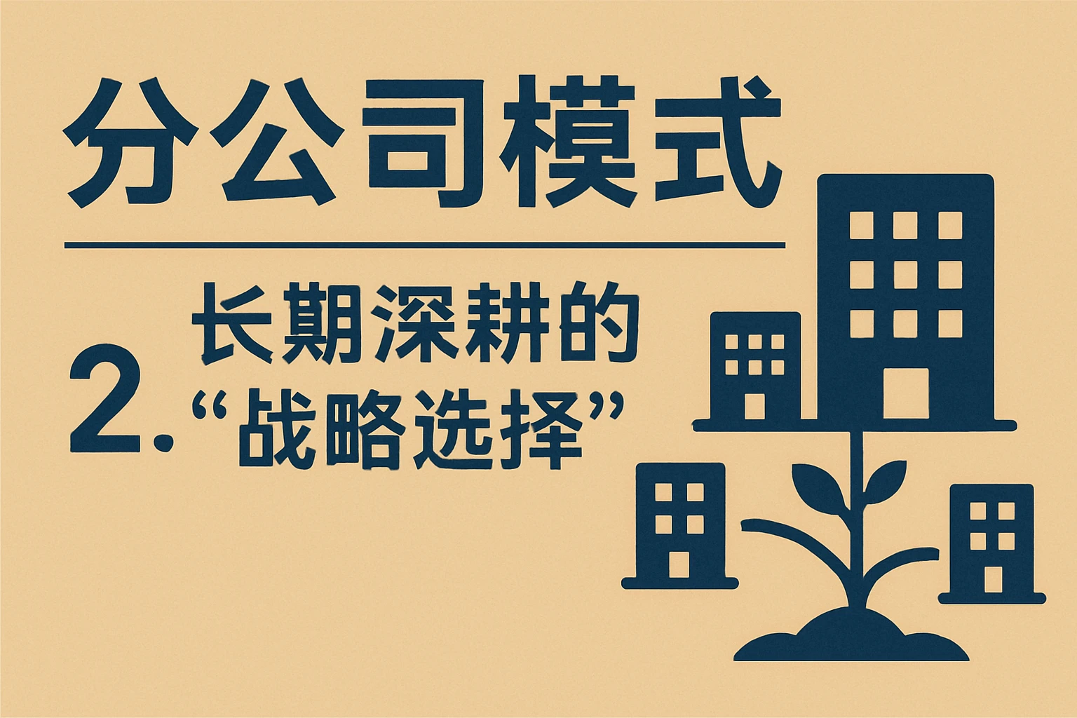 2. 分公司模式：长期深耕的“战略选择”
