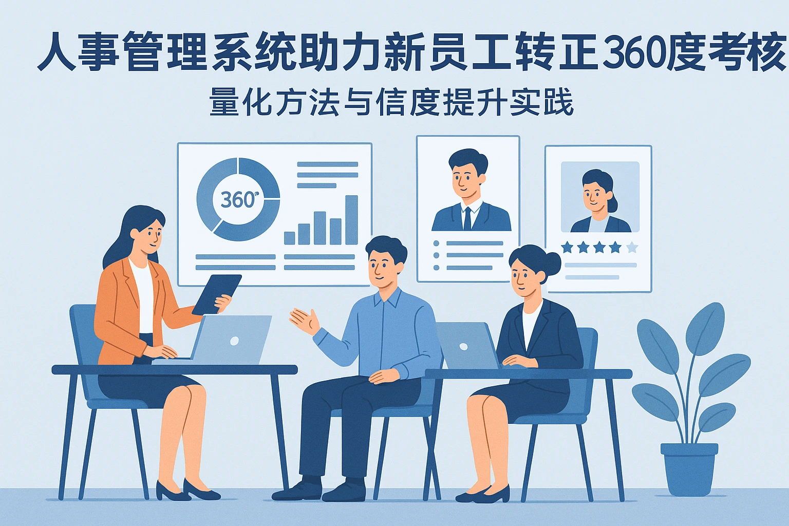 人事管理系统助力新员工转正360度考核：量化方法与信度提升实践