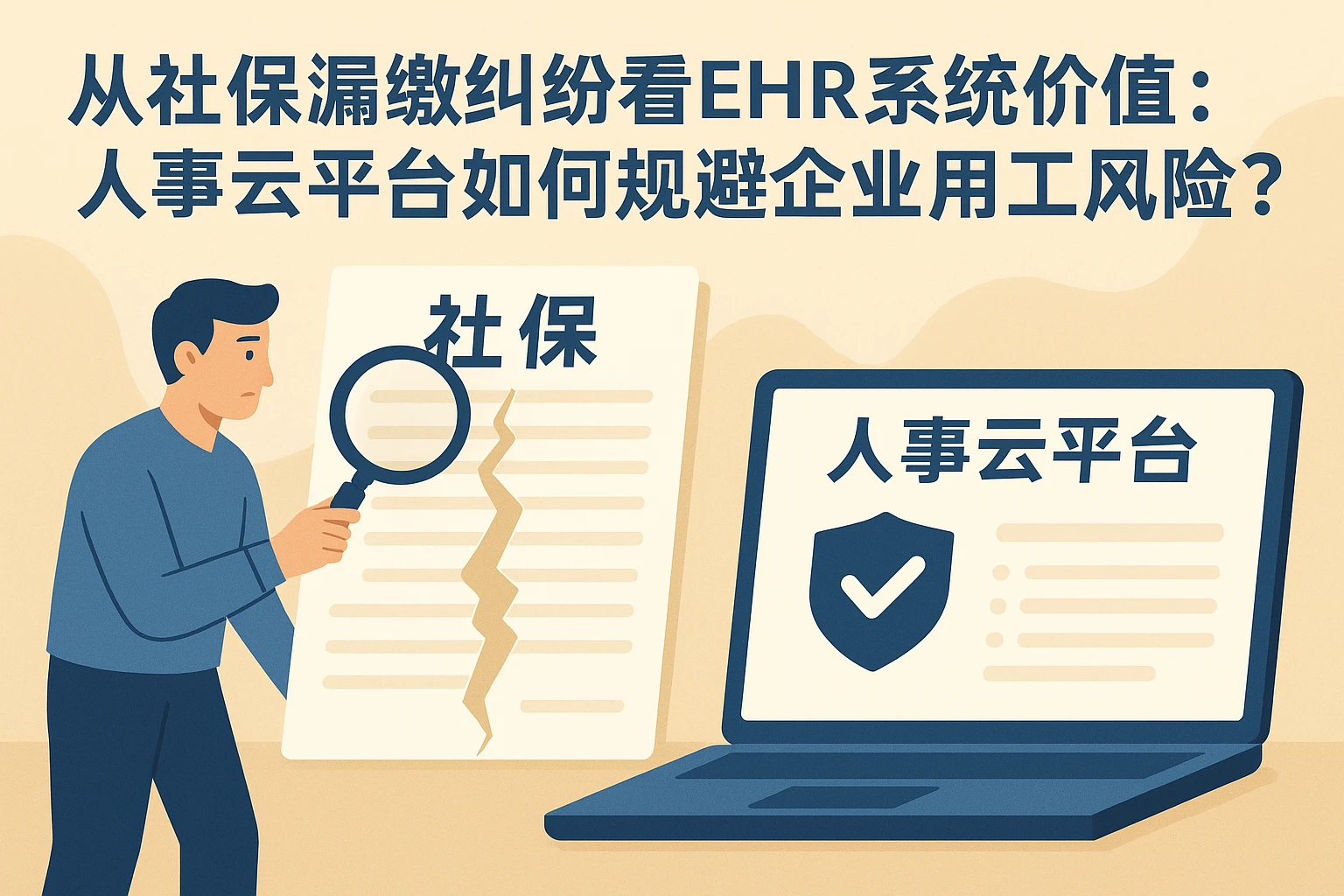从社保漏缴纠纷看EHR系统价值：人事云平台如何规避企业用工风险？