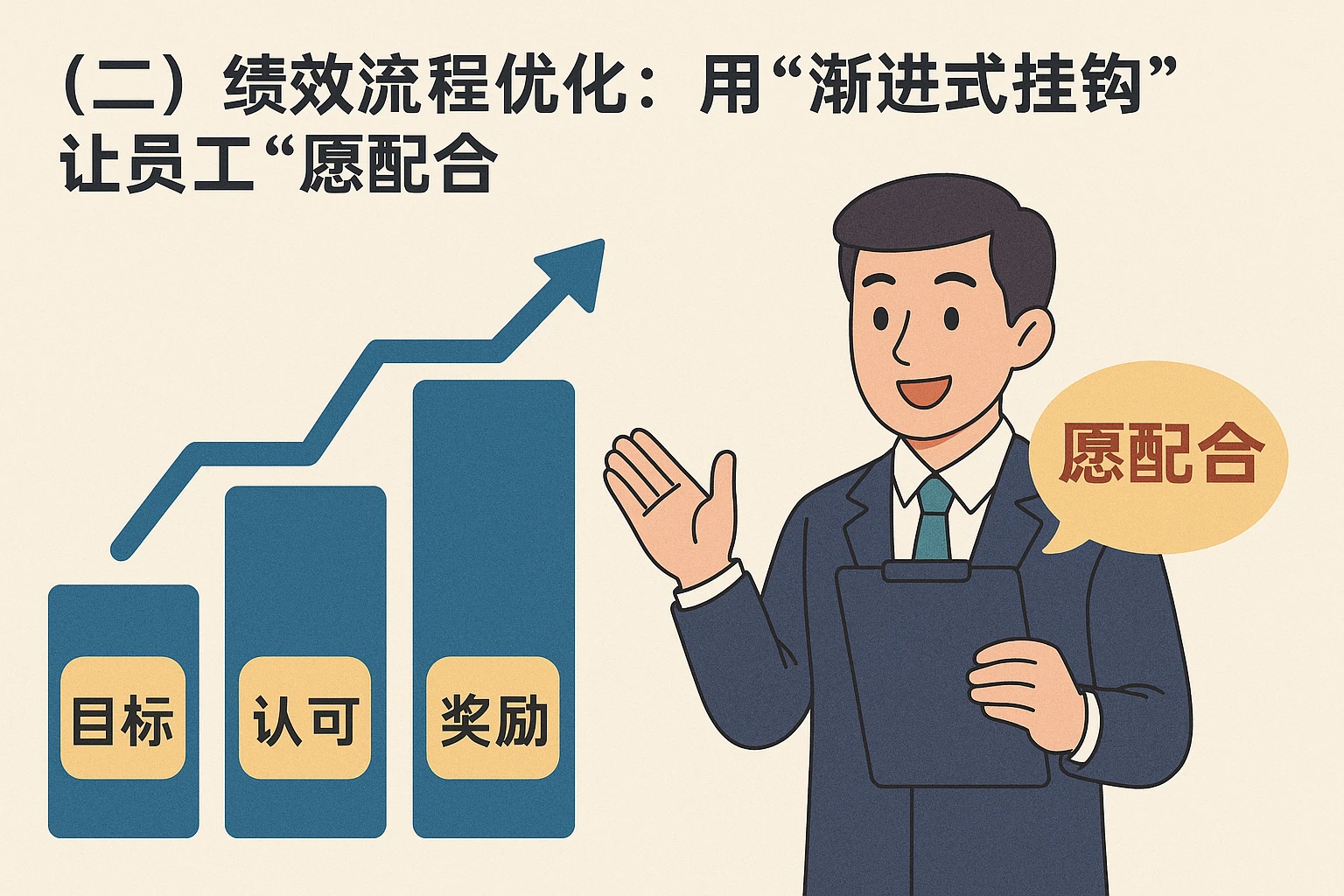 （二）绩效流程优化：用“渐进式挂钩”让员工“愿配合”
