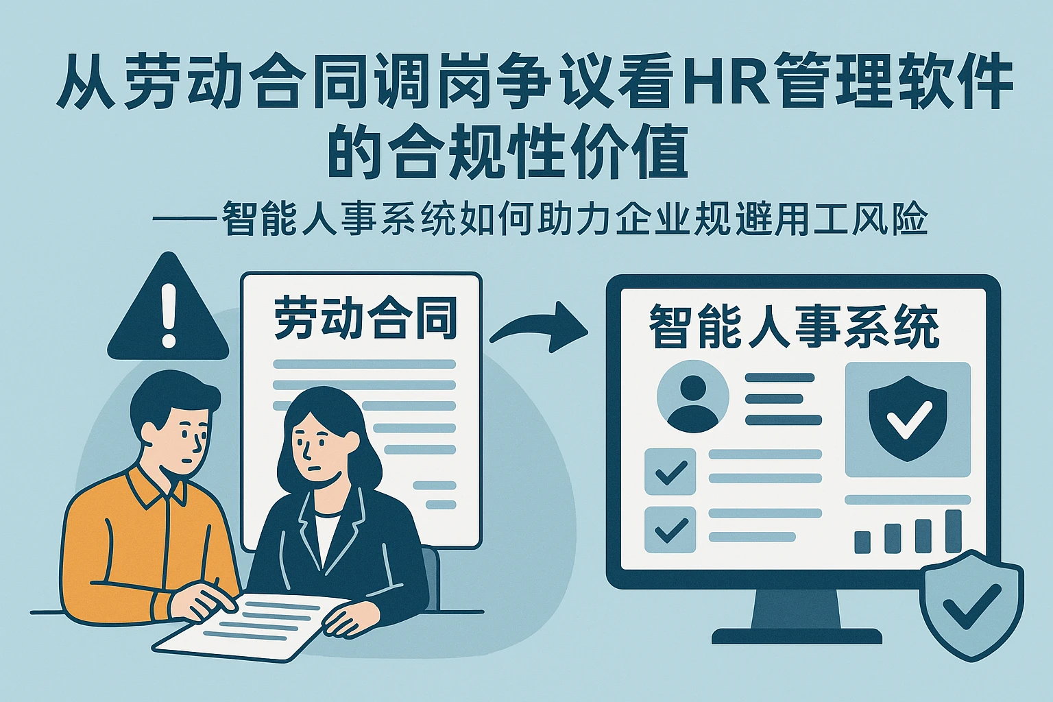 从劳动合同调岗争议看HR管理软件的合规性价值——智能人事系统如何助力企业规避用工风险