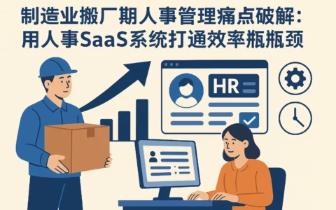 制造业搬厂期人事管理痛点破解：用人事SaaS系统打通效率瓶颈
