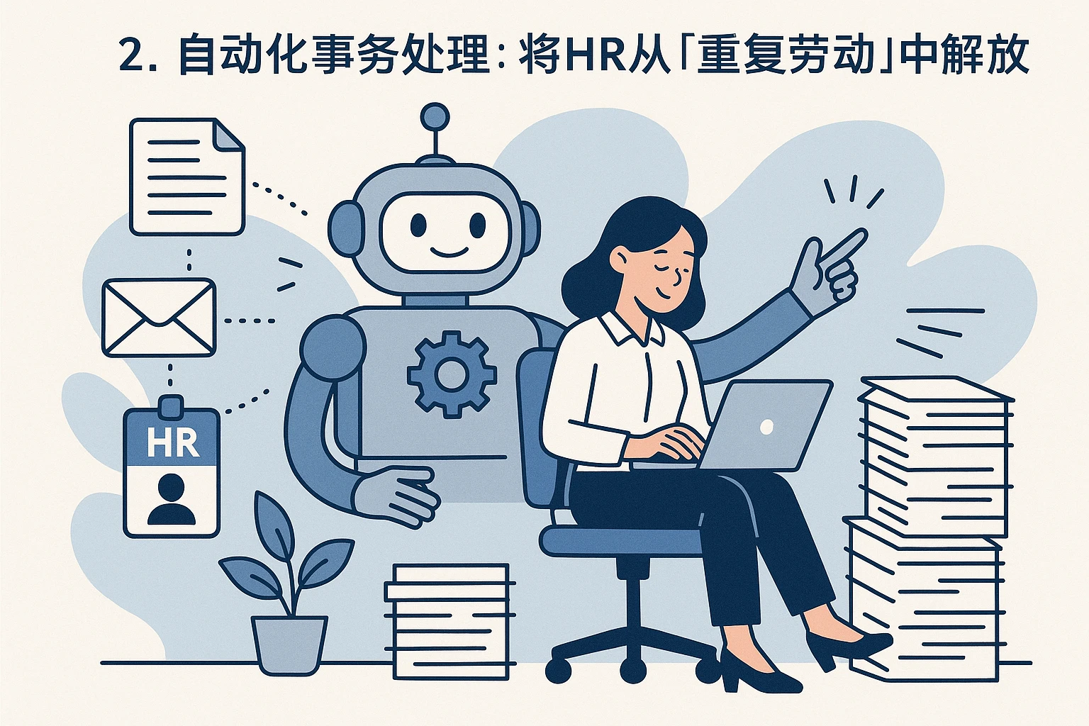 2. 自动化事务处理：将HR从“重复劳动”中解放