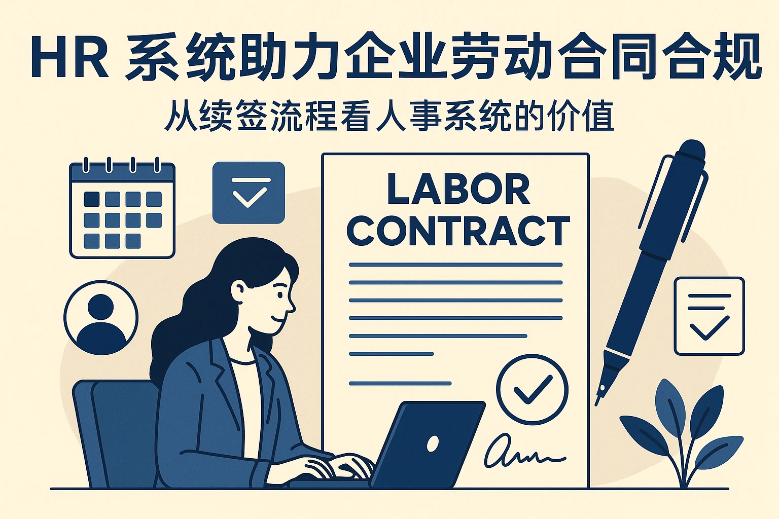 HR系统助力企业劳动合同合规管理：从续签流程看人事系统的价值