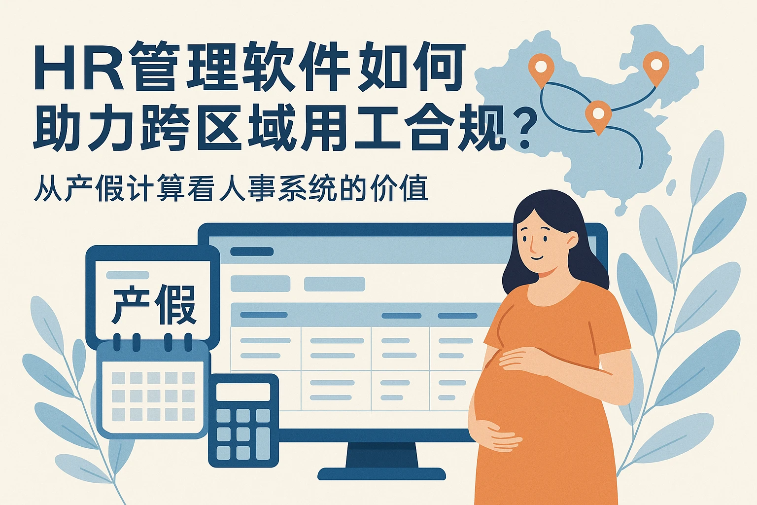 HR管理软件如何助力跨区域用工合规？从产假计算看人事系统的价值