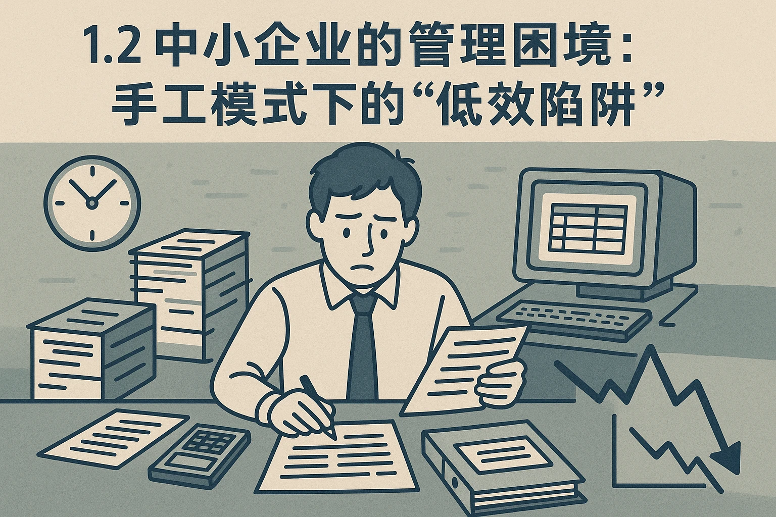 1.2 中小企业的管理困境：手工模式下的“低效陷阱”
