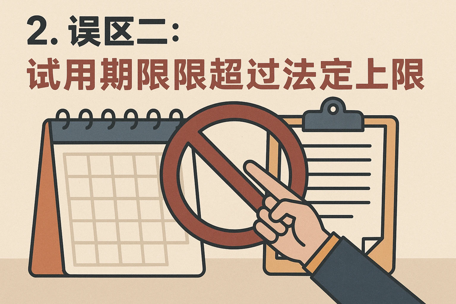 2. 误区二：试用期期限超过法定上限
