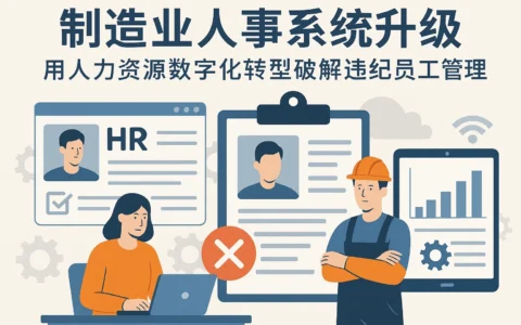 制造业人事系统升级：用人力资源数字化转型破解违纪员工管理难题