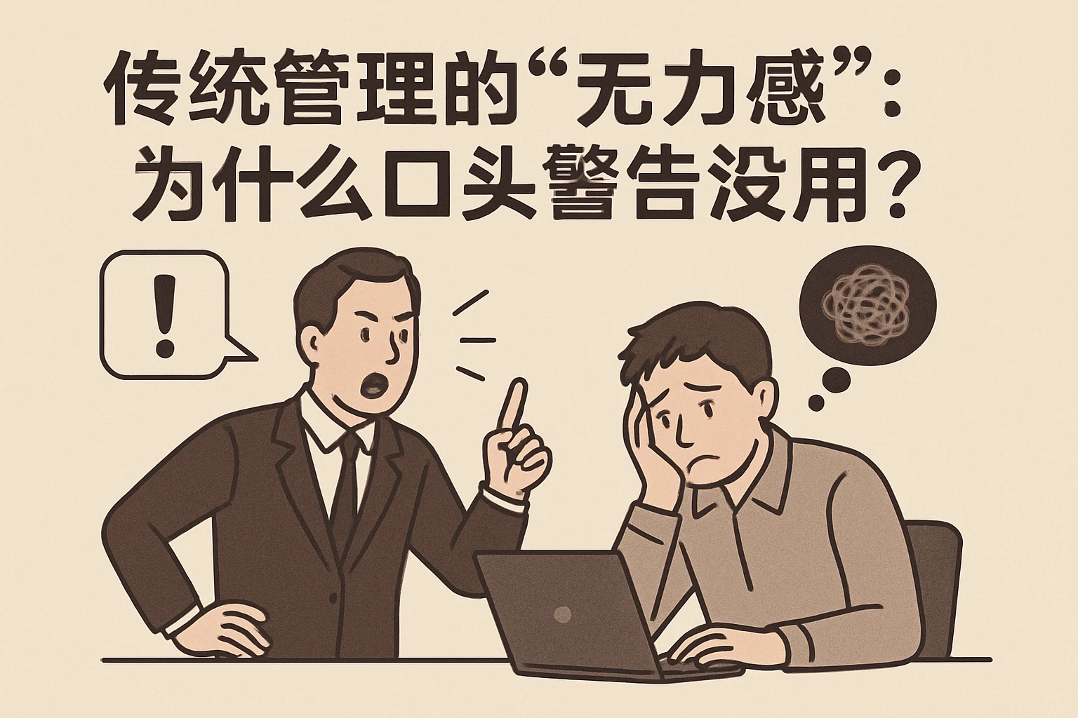 2. 传统管理的“无力感”：为什么口头警告没用？