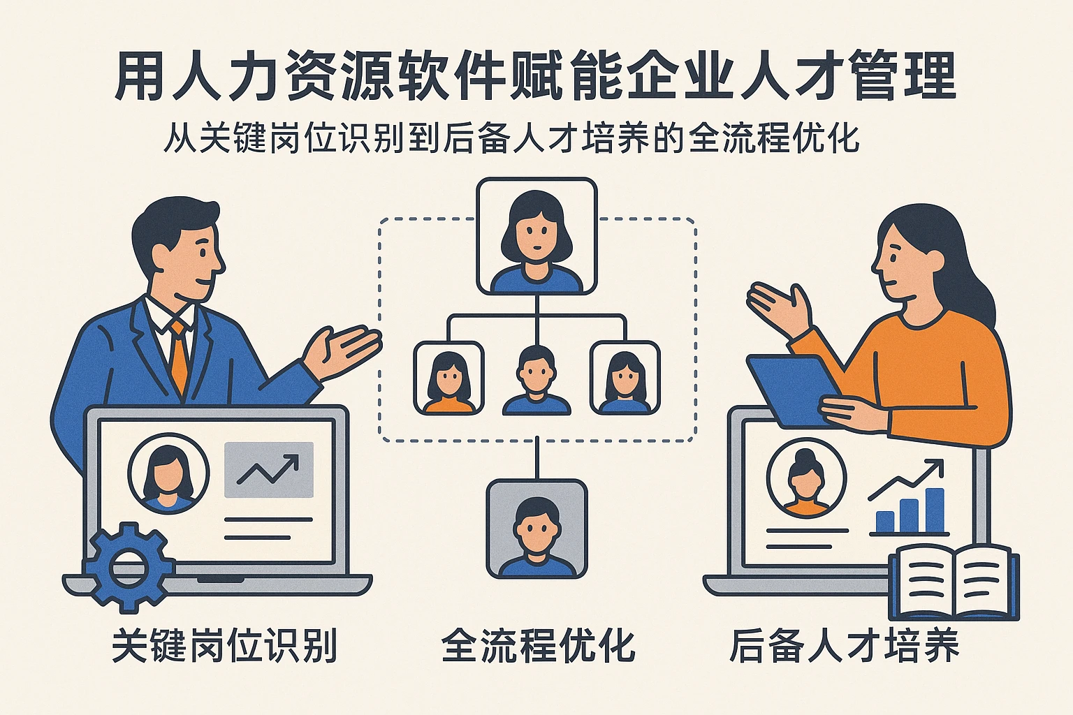 用人力资源软件赋能企业人才管理：从关键岗位识别到后备人才培养的全流程优化