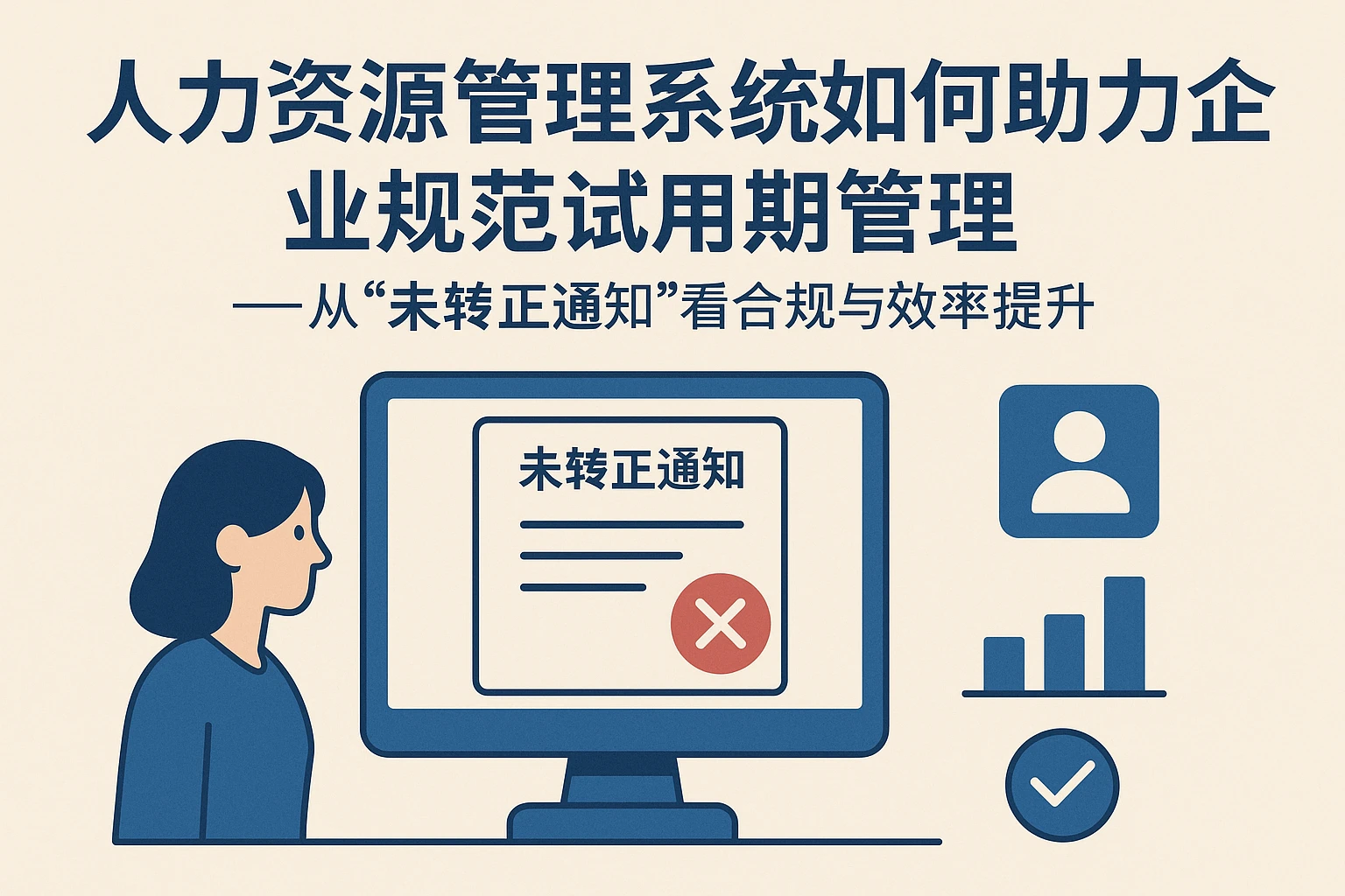 人力资源管理系统如何助力企业规范试用期管理——从“未转正通知”看合规与效率提升