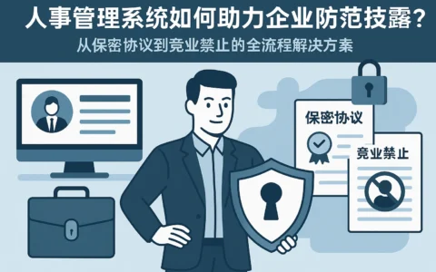 人事管理系统如何助力企业防范技术泄露？从保密协议到竞业禁止的全流程解决方案