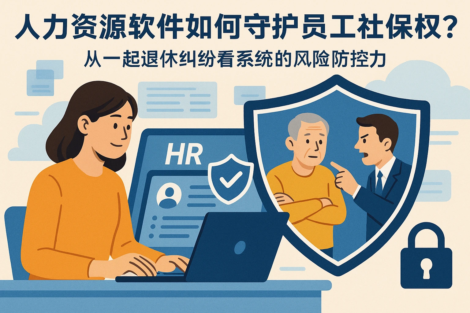 人力资源软件如何守护员工社保权益？从一起退休纠纷看系统的风险防控力