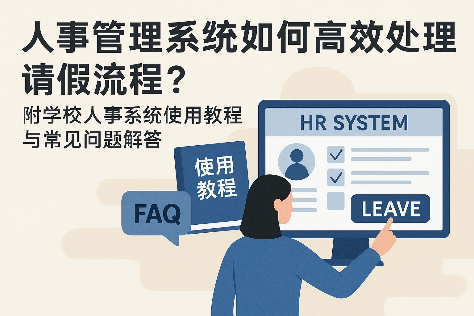 人事管理系统如何高效处理请假流程？附学校人事系统使用教程与常见问题解答